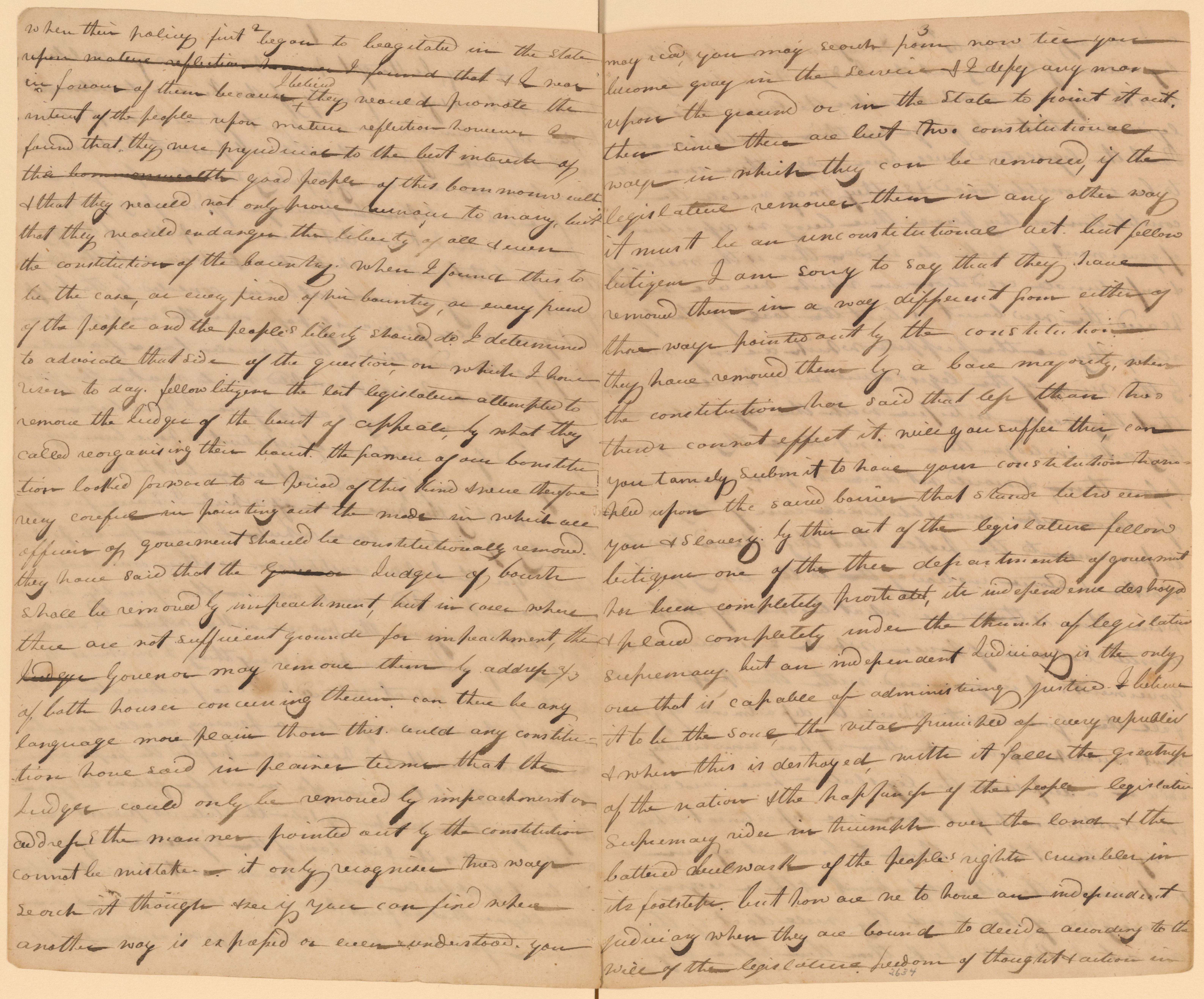 Scanned image of the current content page