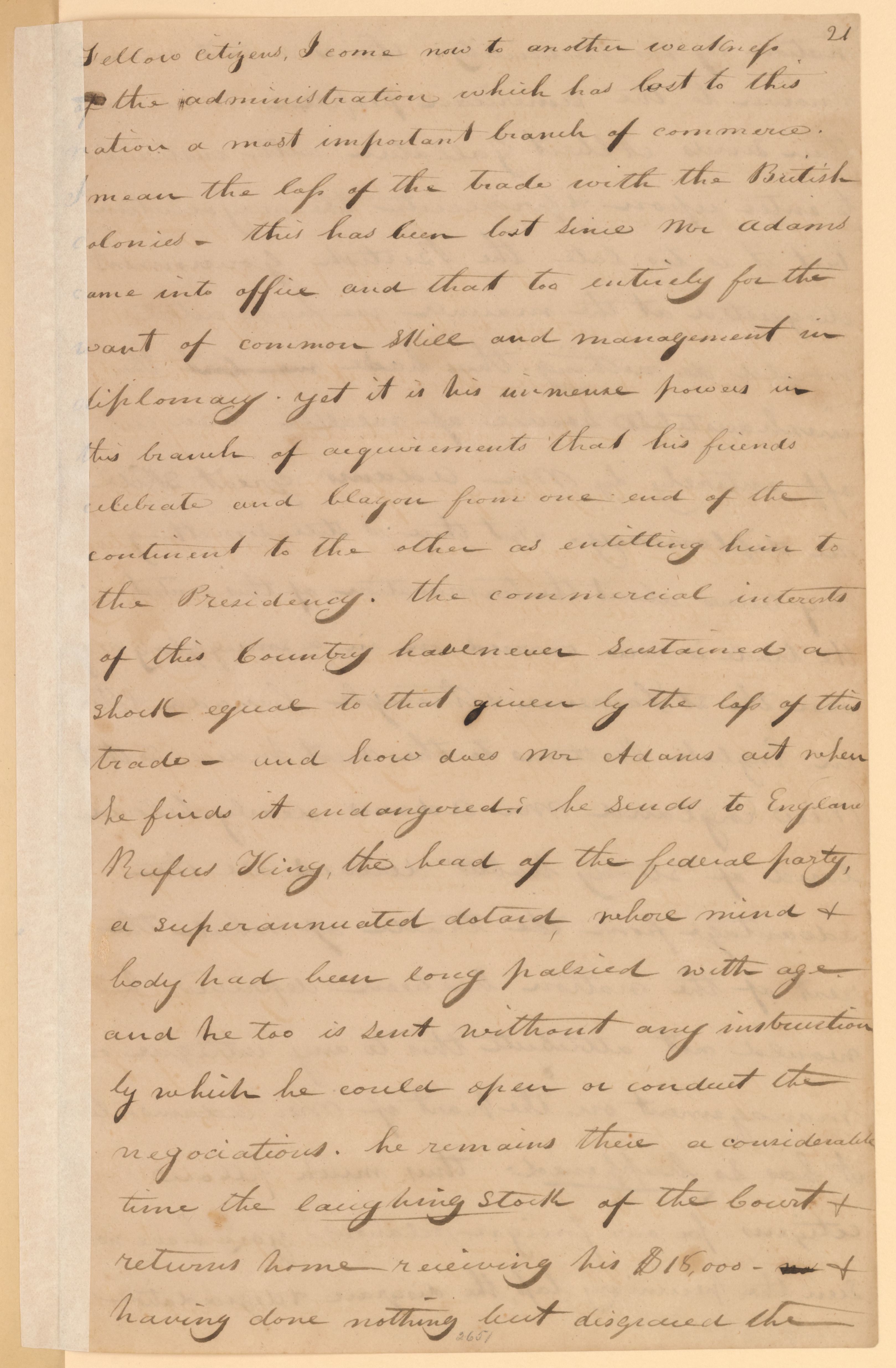 Scanned image of the current content page