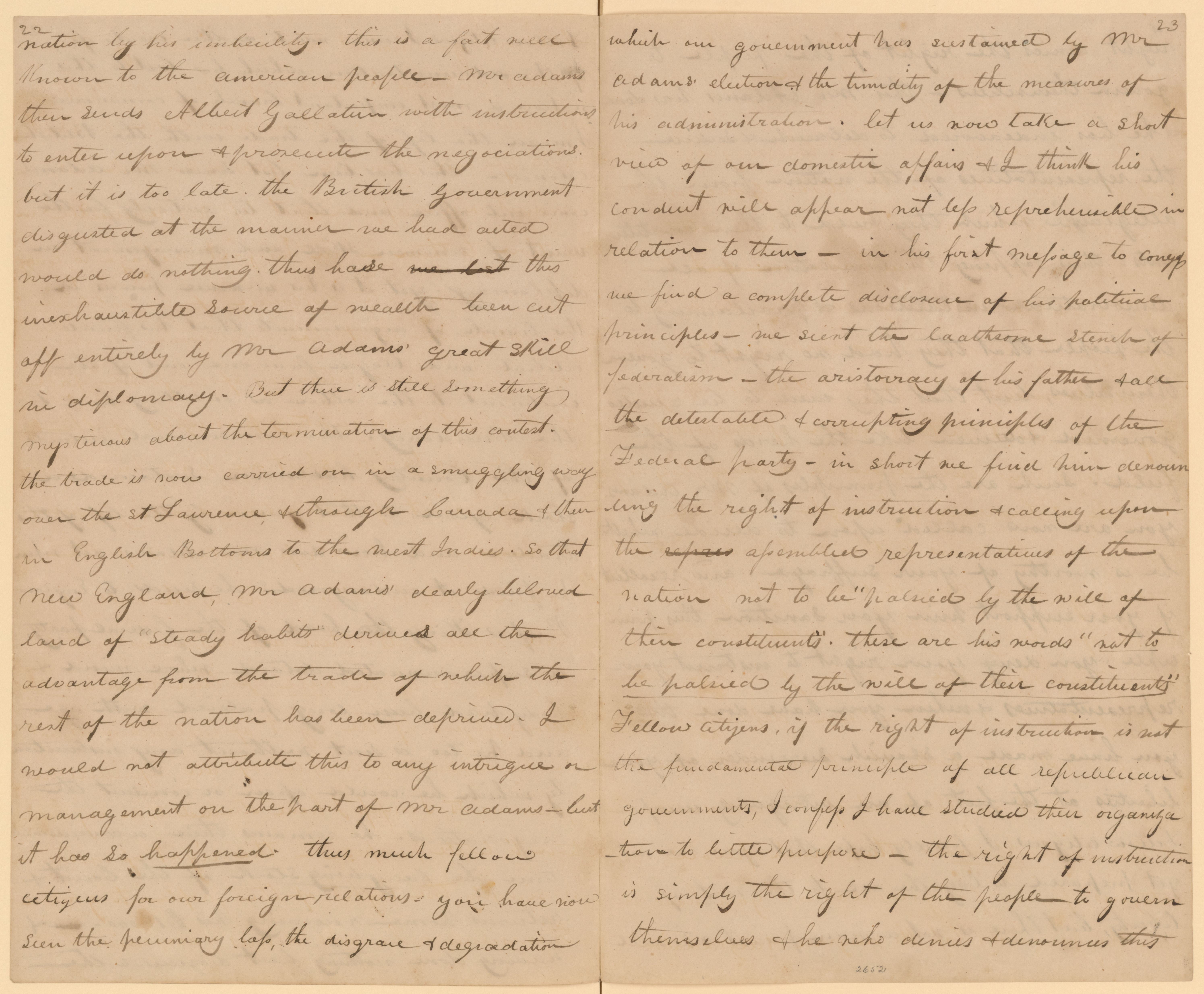 Scanned image of the current content page