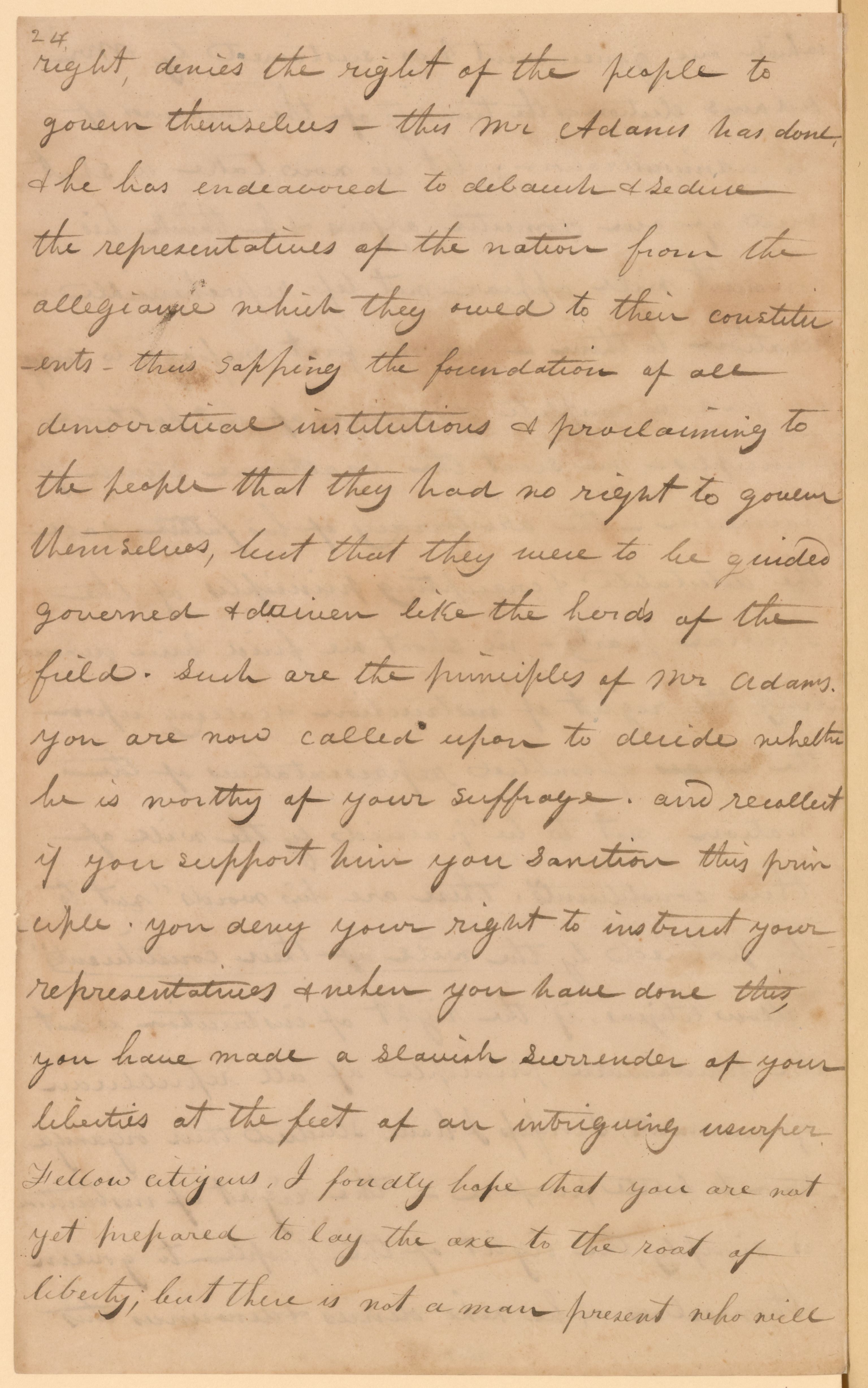 Scanned image of the current content page