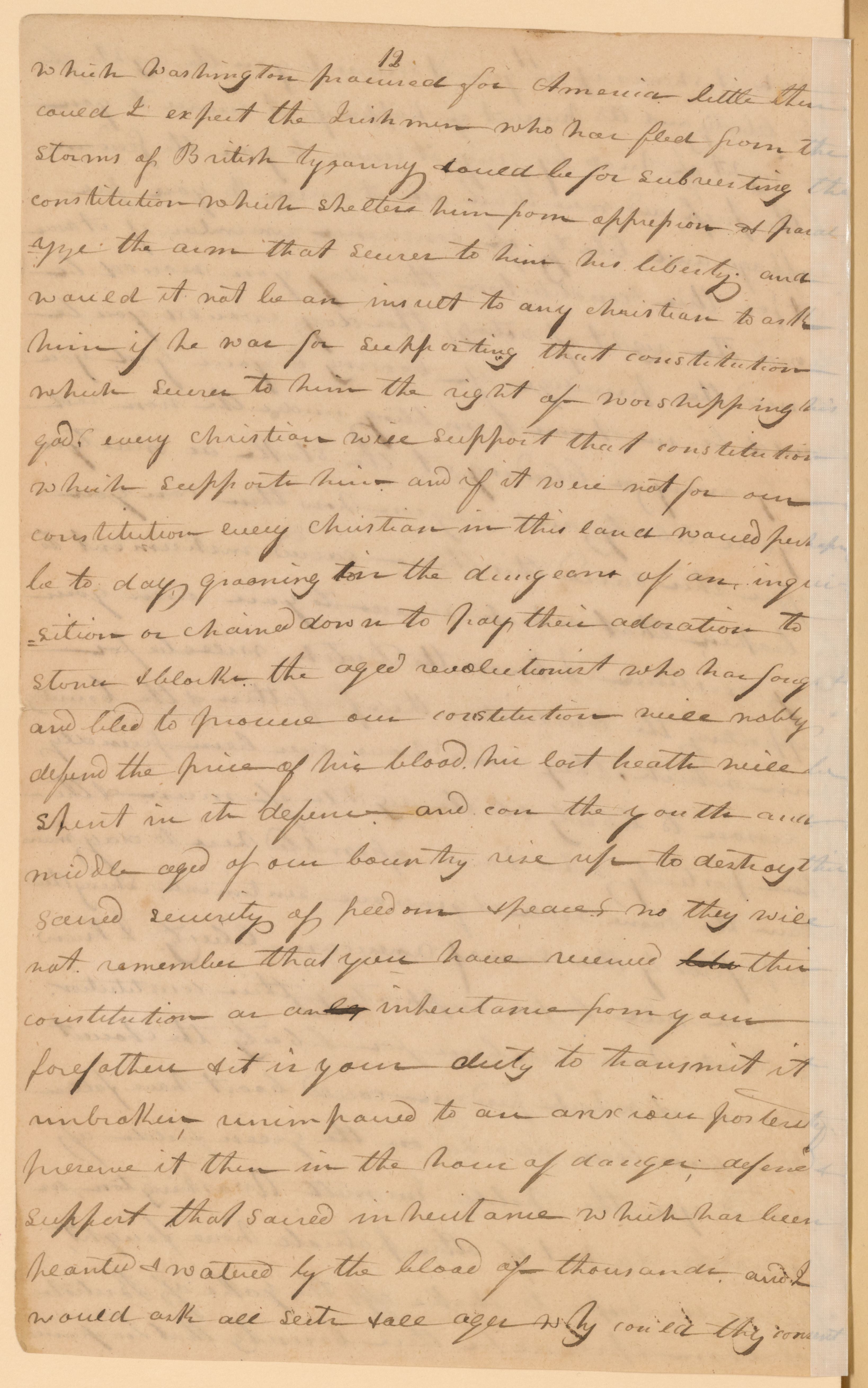 Scanned image of the current content page
