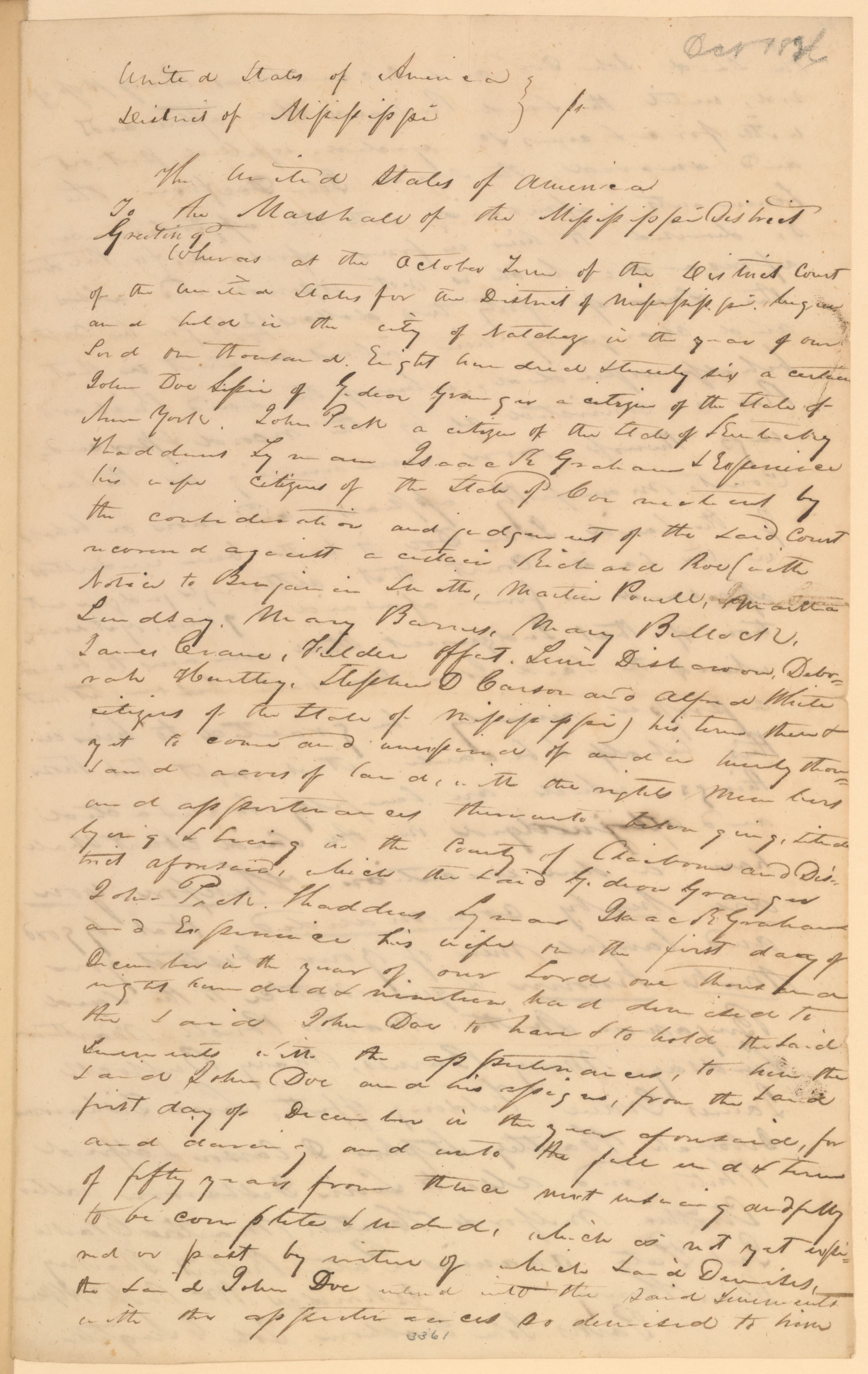 Scanned image of the current content page