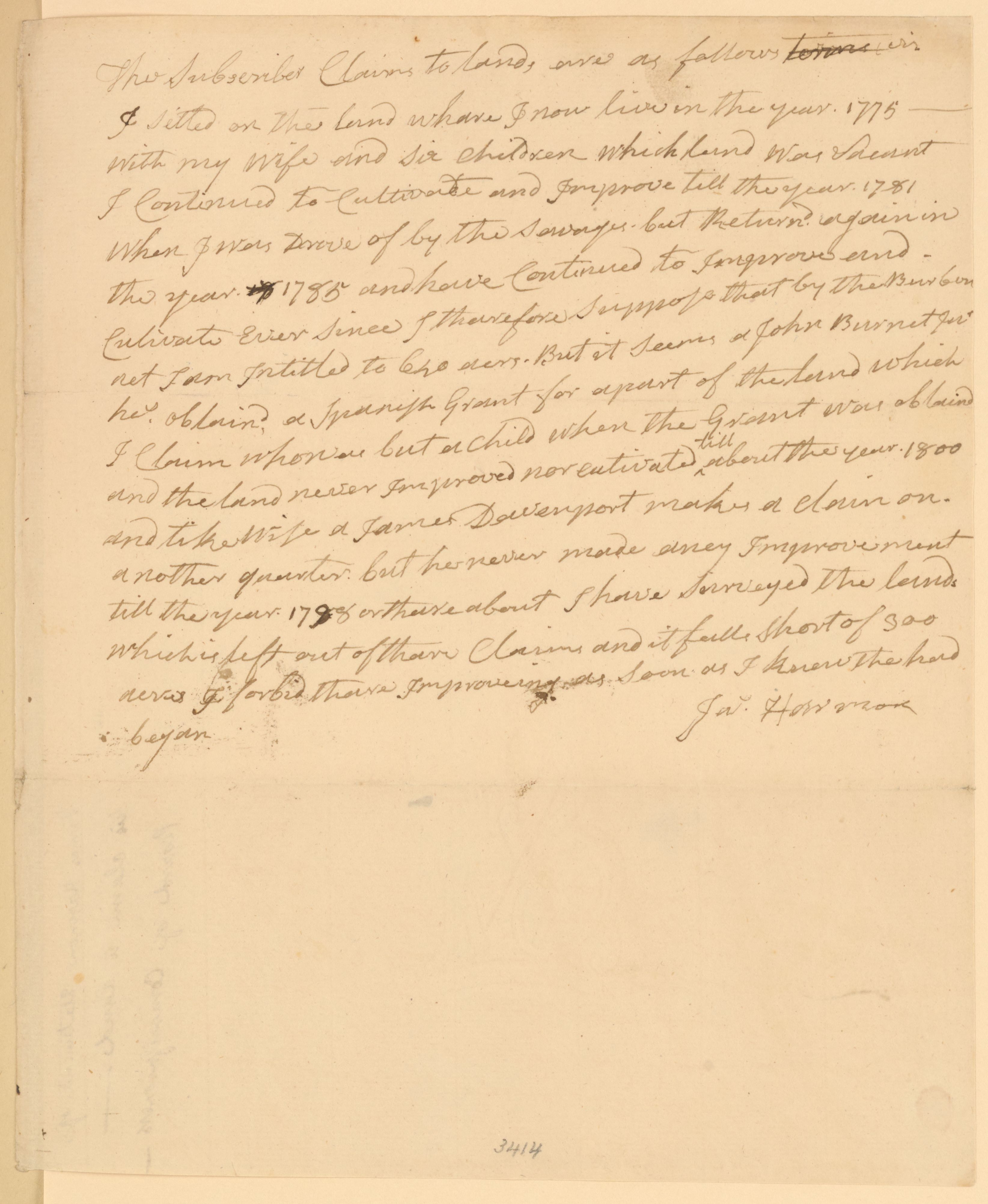 Scanned image of the current content page