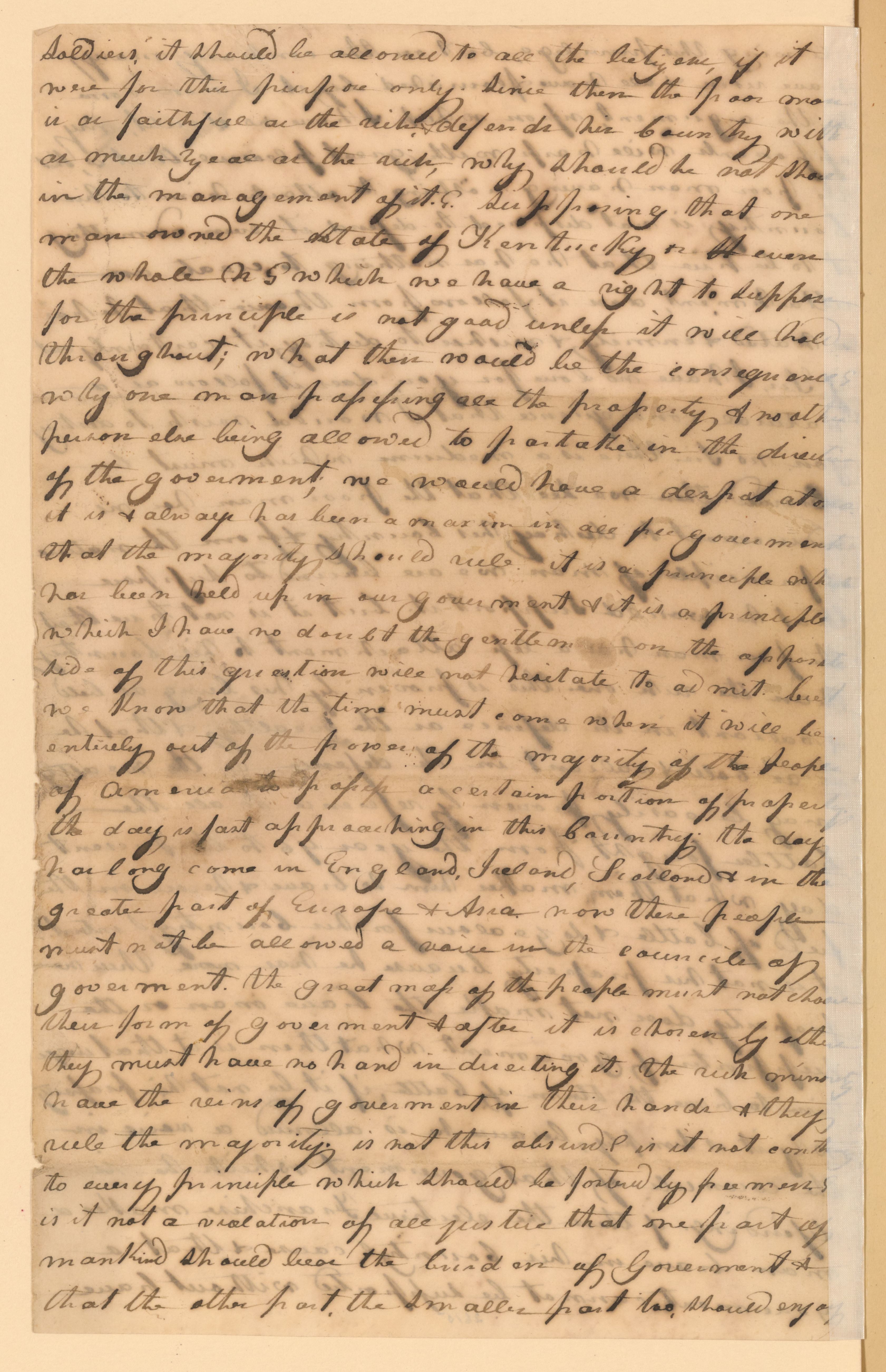 Scanned image of the current content page