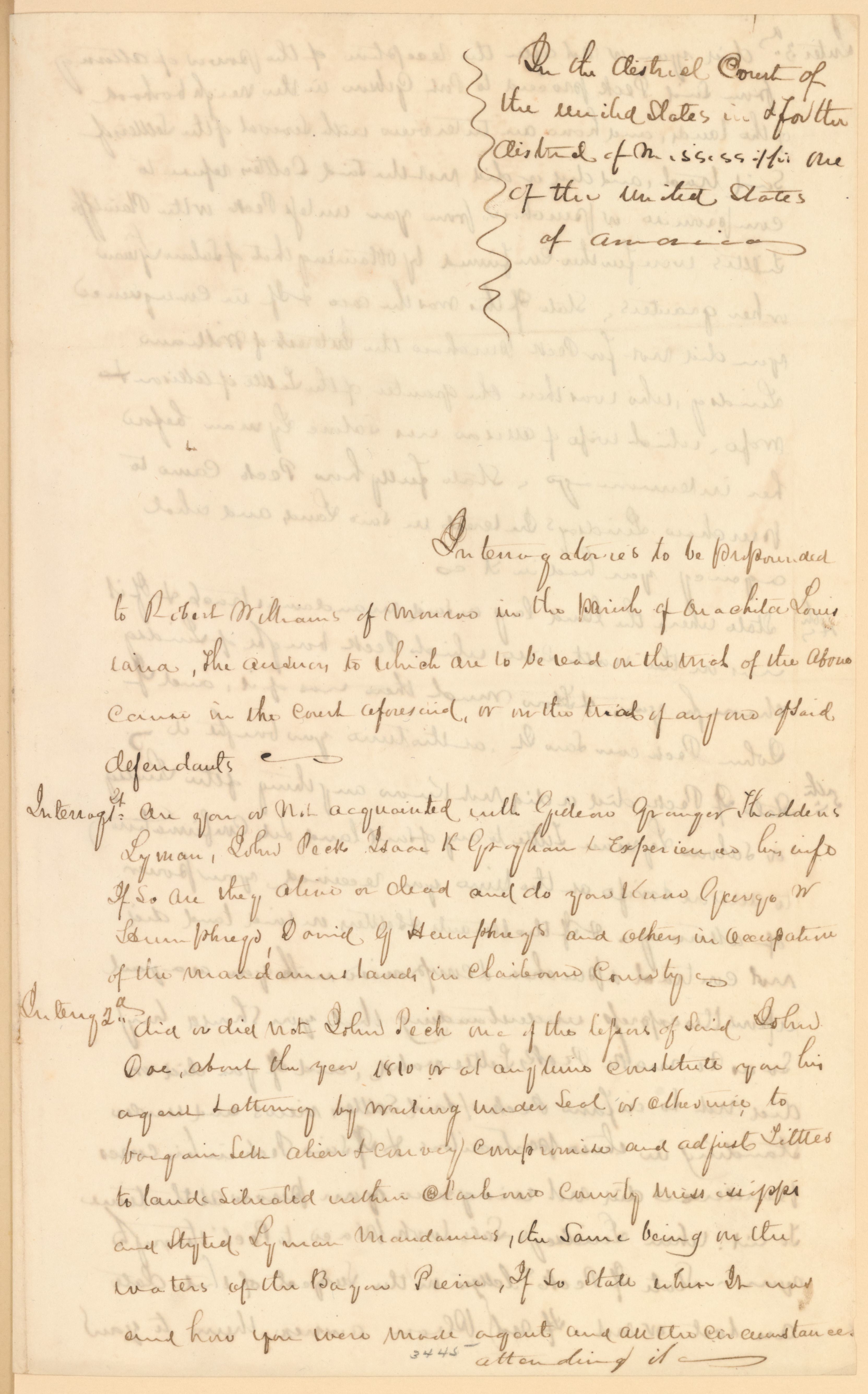Scanned image of the current content page
