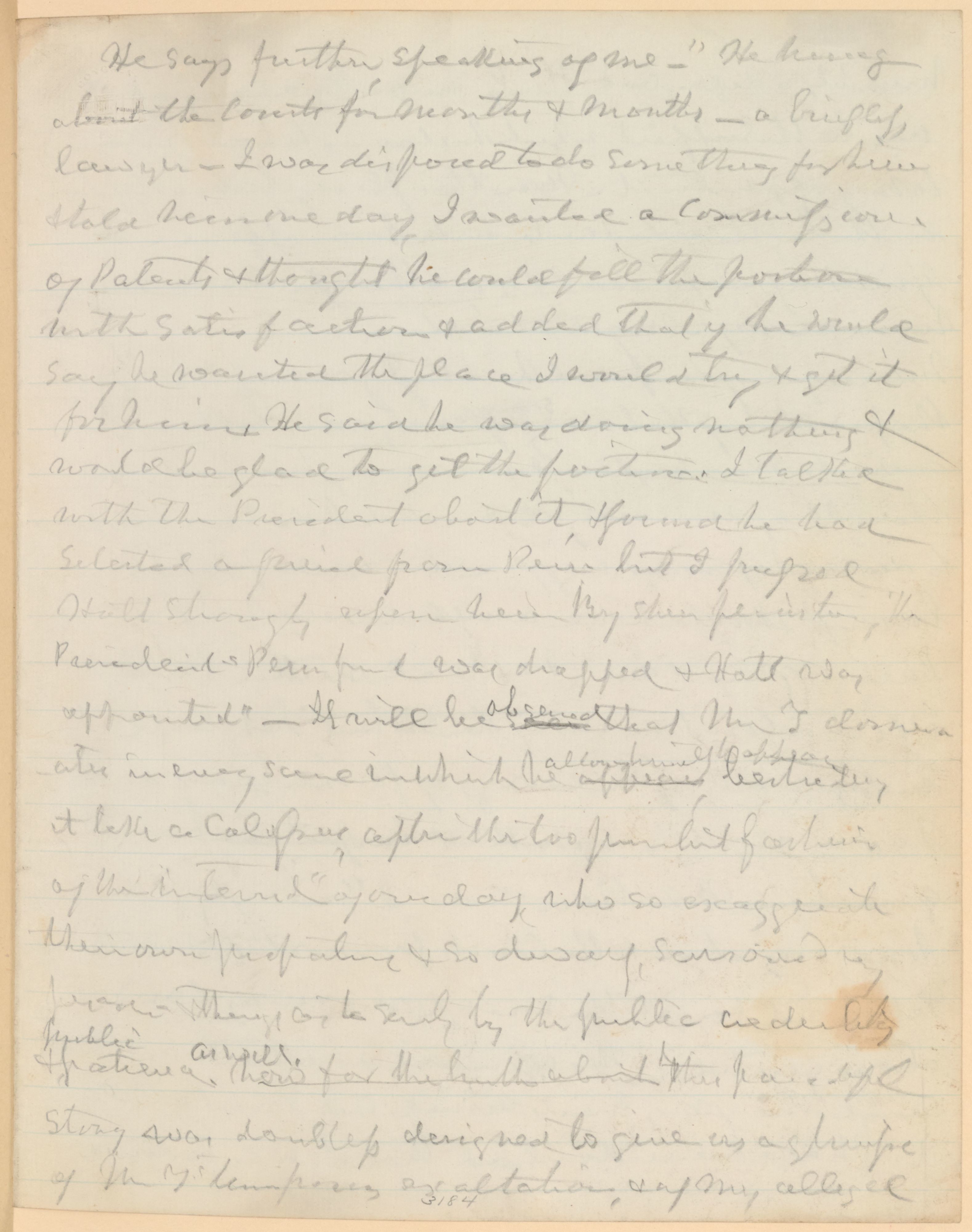 Scanned image of the current content page