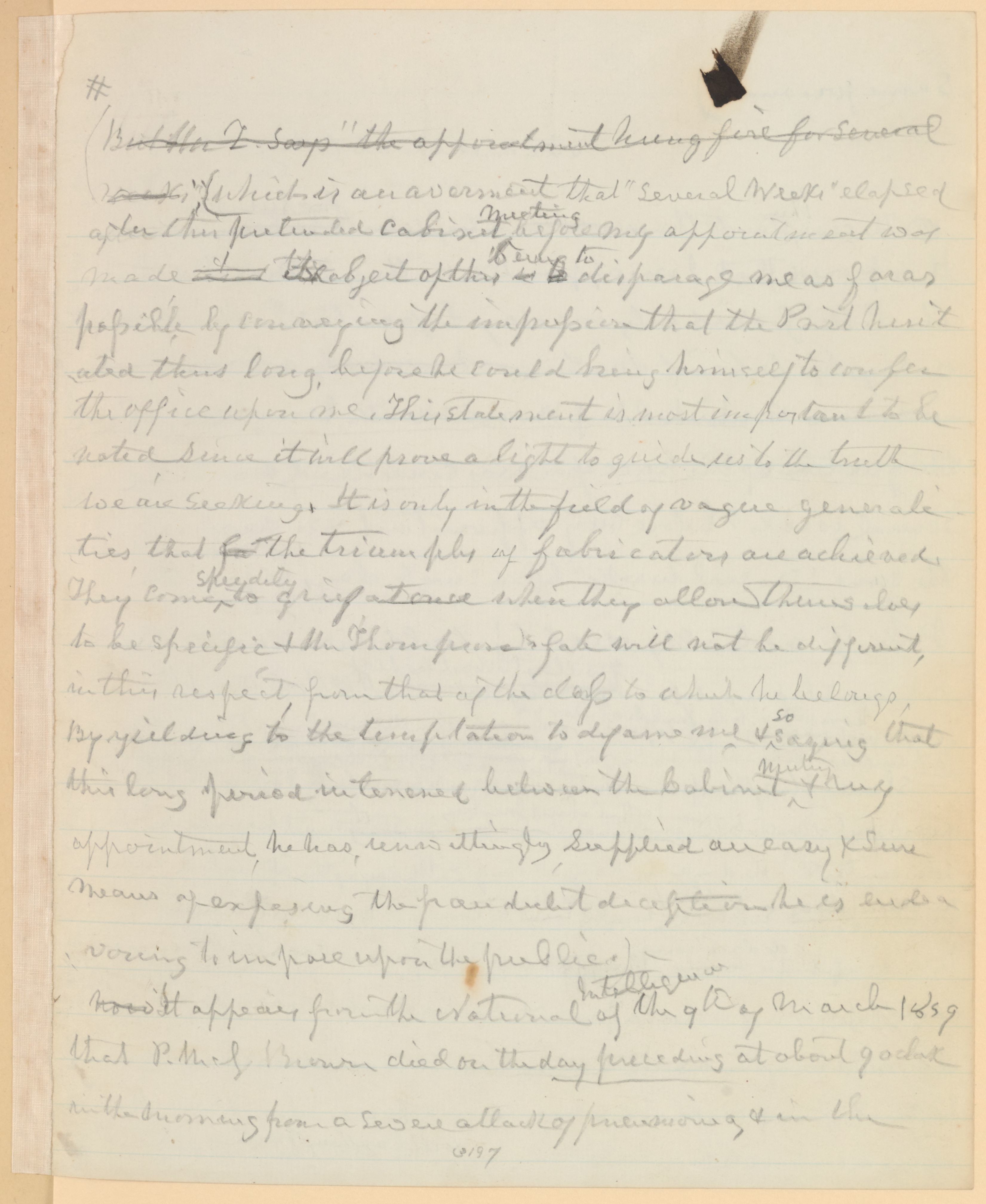 Scanned image of the current content page