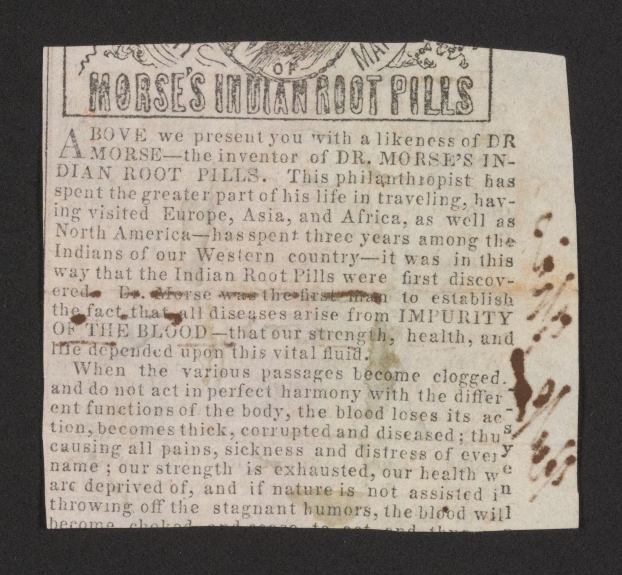 Scanned image of the current content page