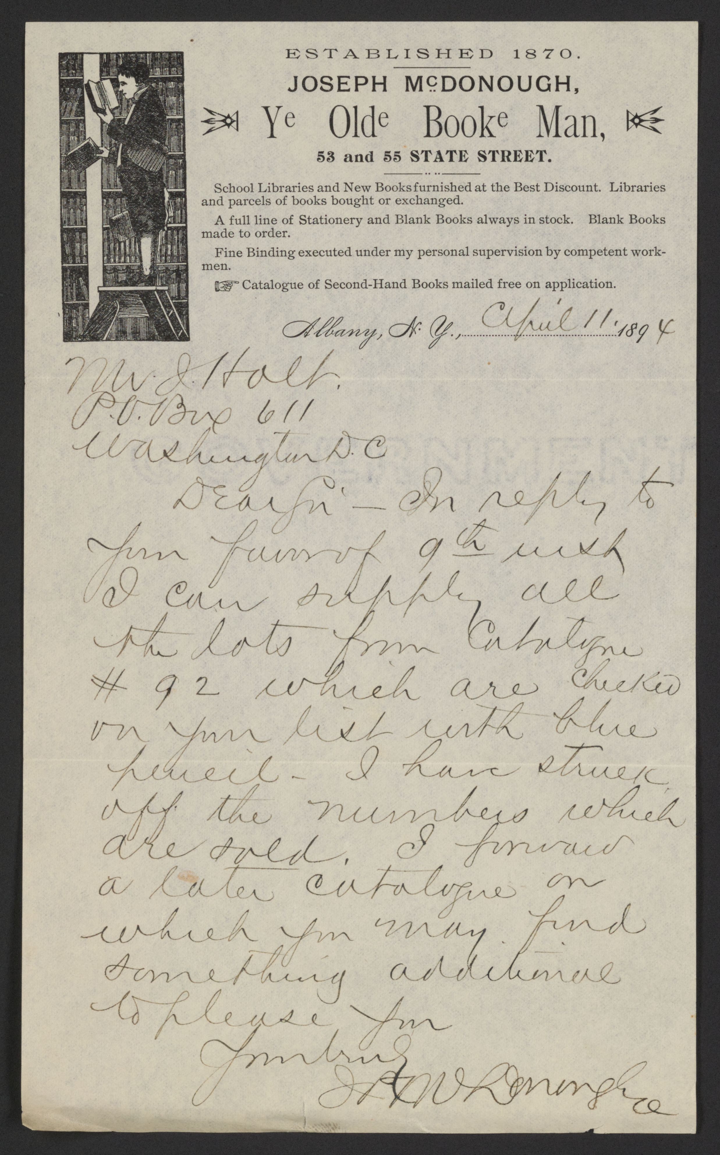 Scanned image of the current content page