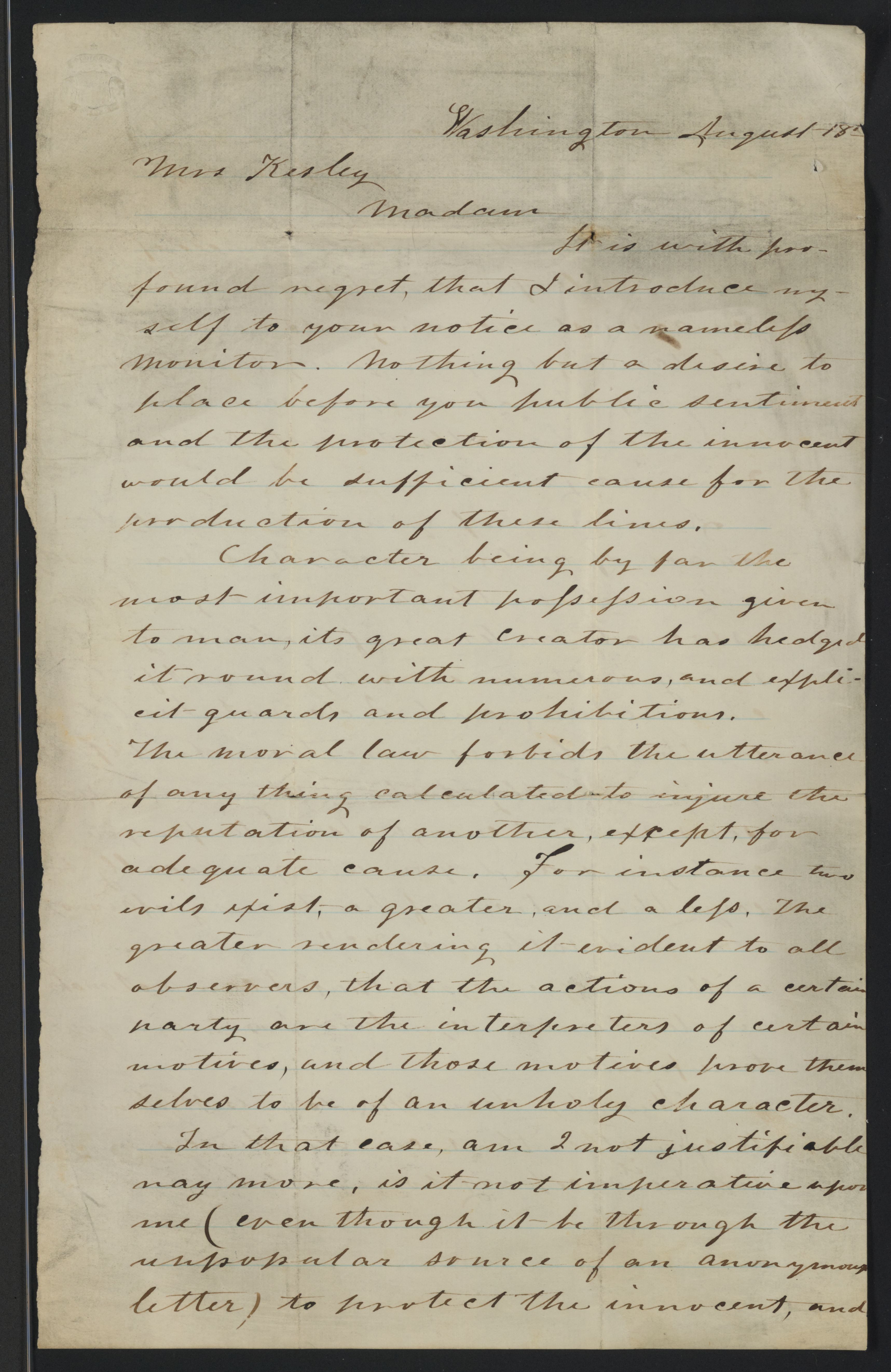 Scanned image of the current content page