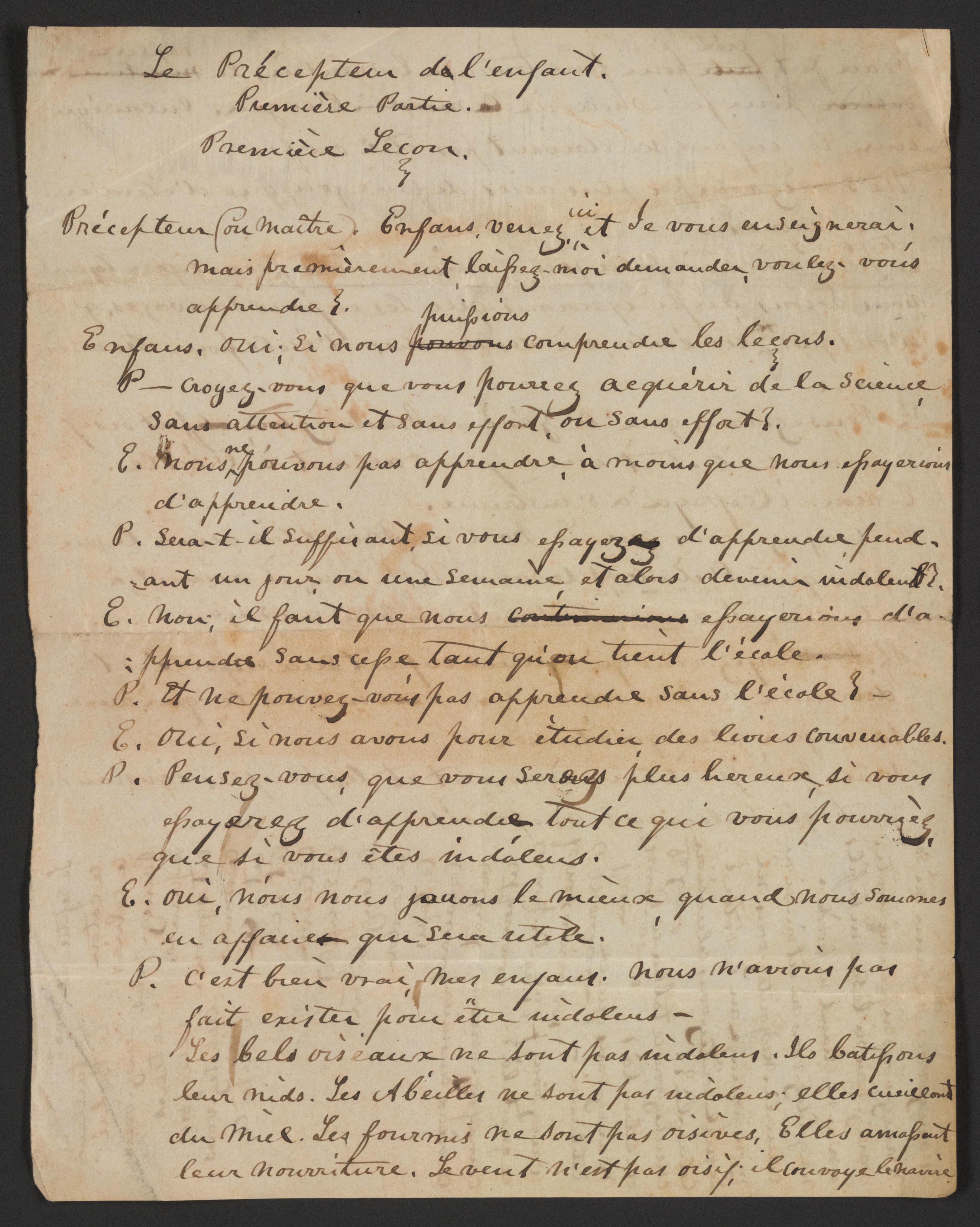 Scanned image of the current content page