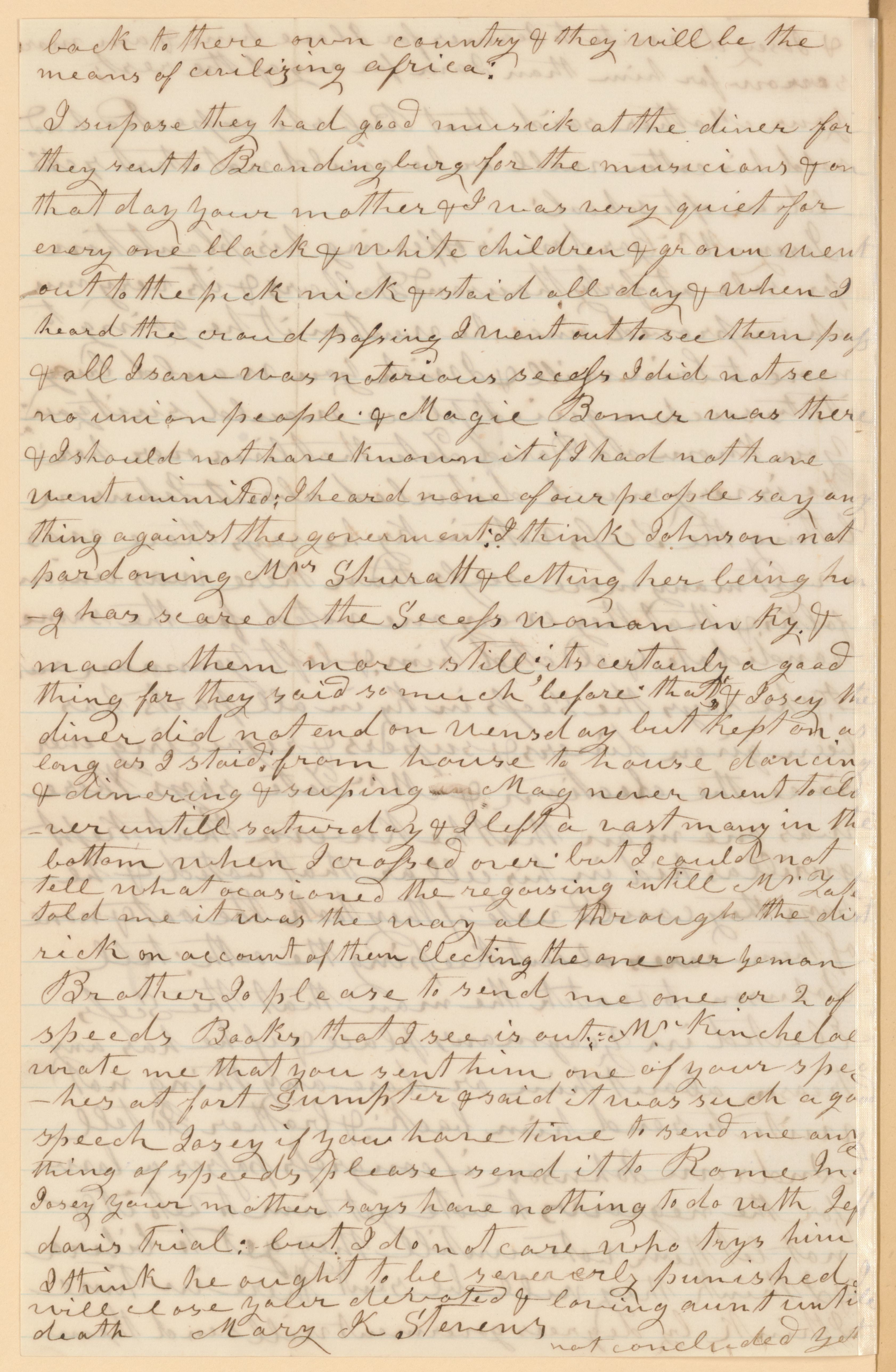 Scanned image of the current content page