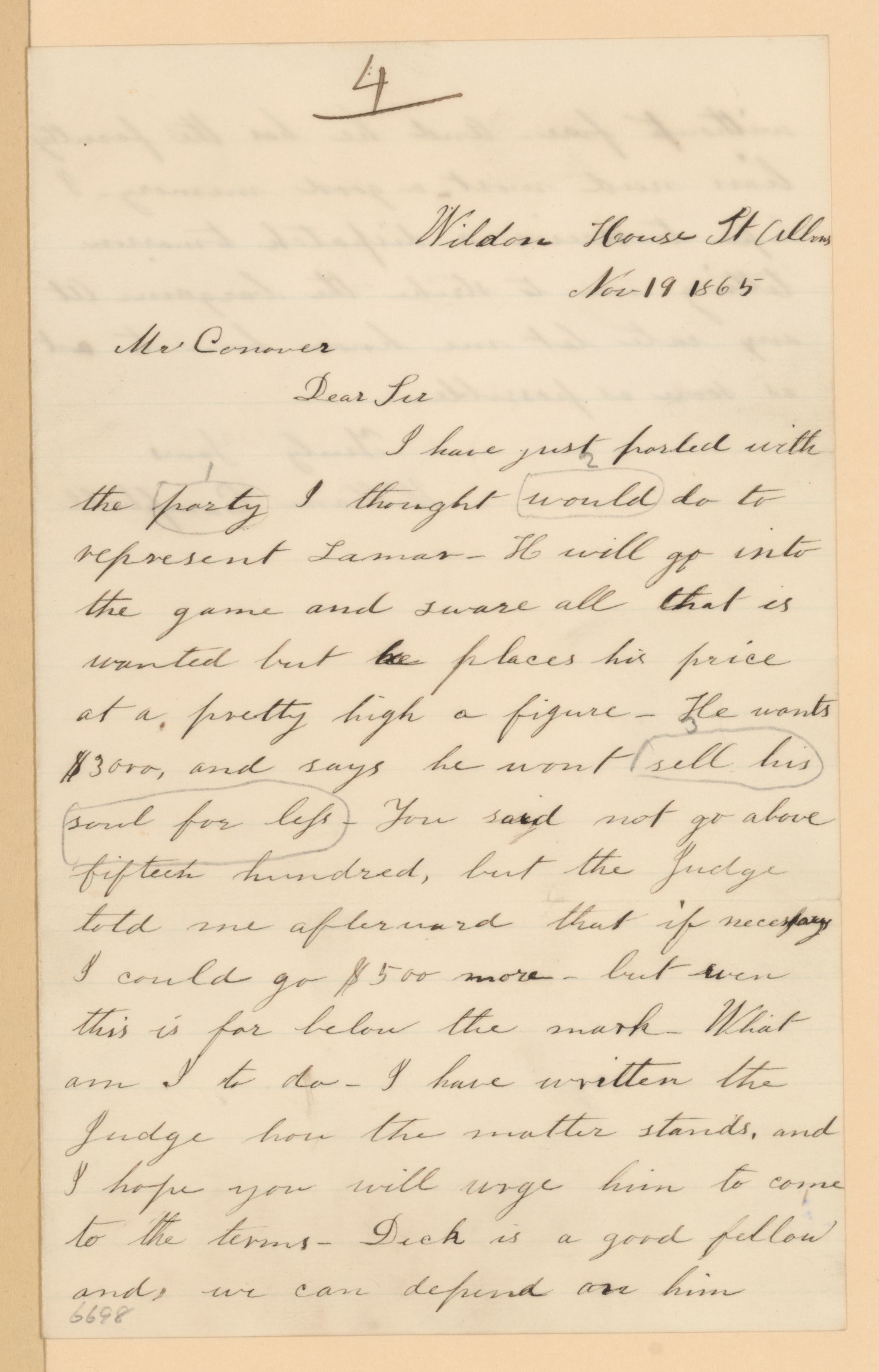 Scanned image of the current content page