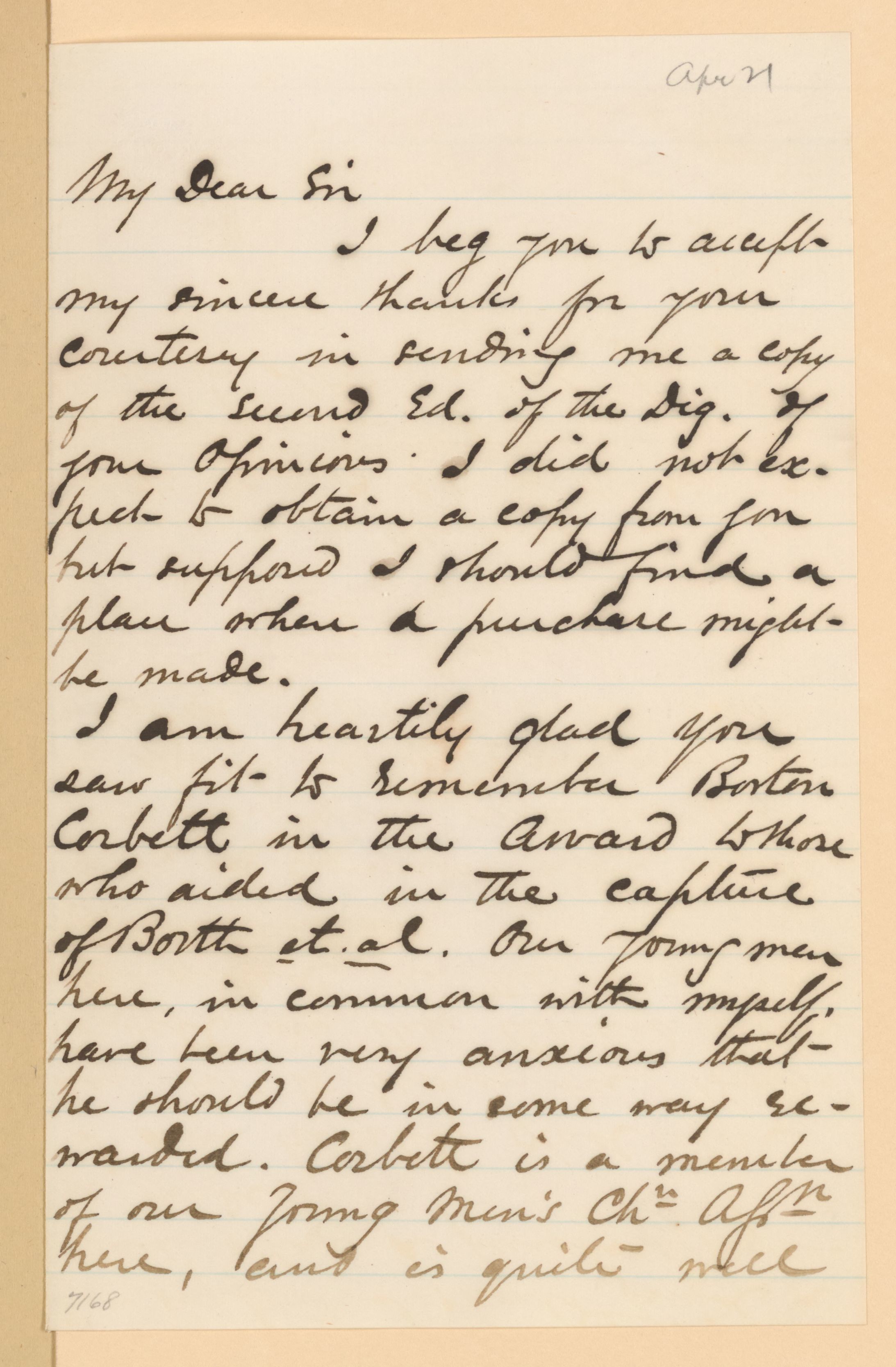 Scanned image of the current content page