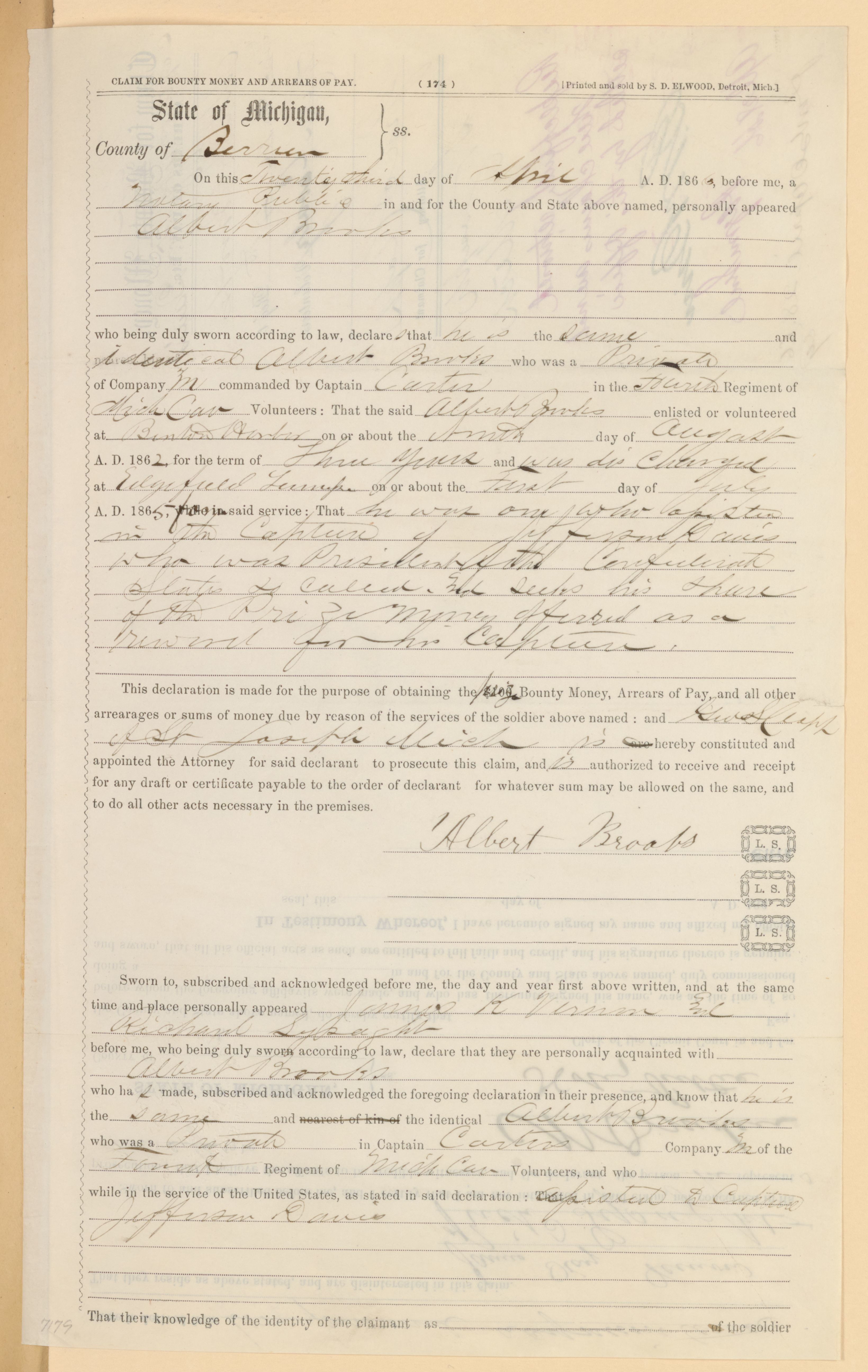 Scanned image of the current content page