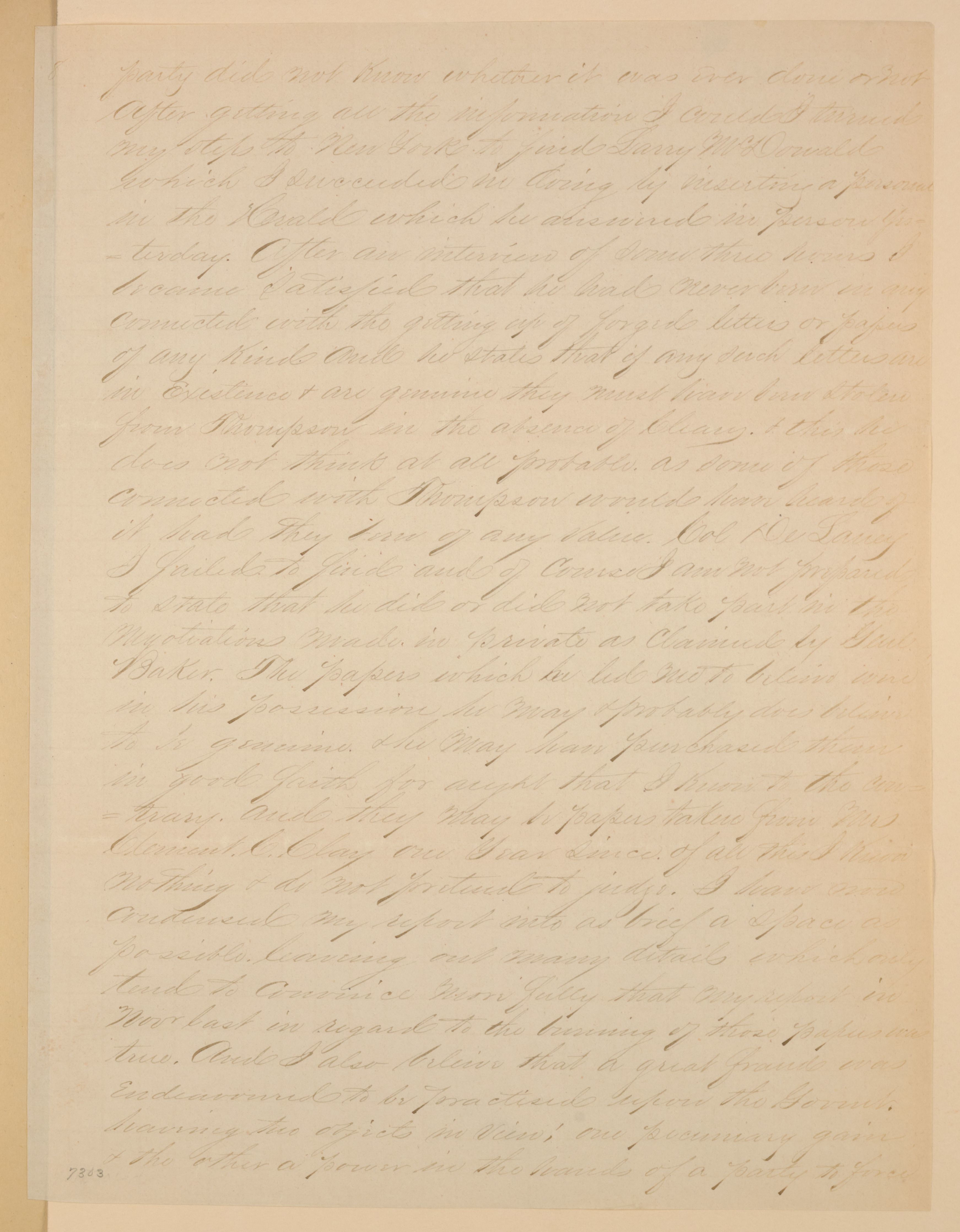 Scanned image of the current content page