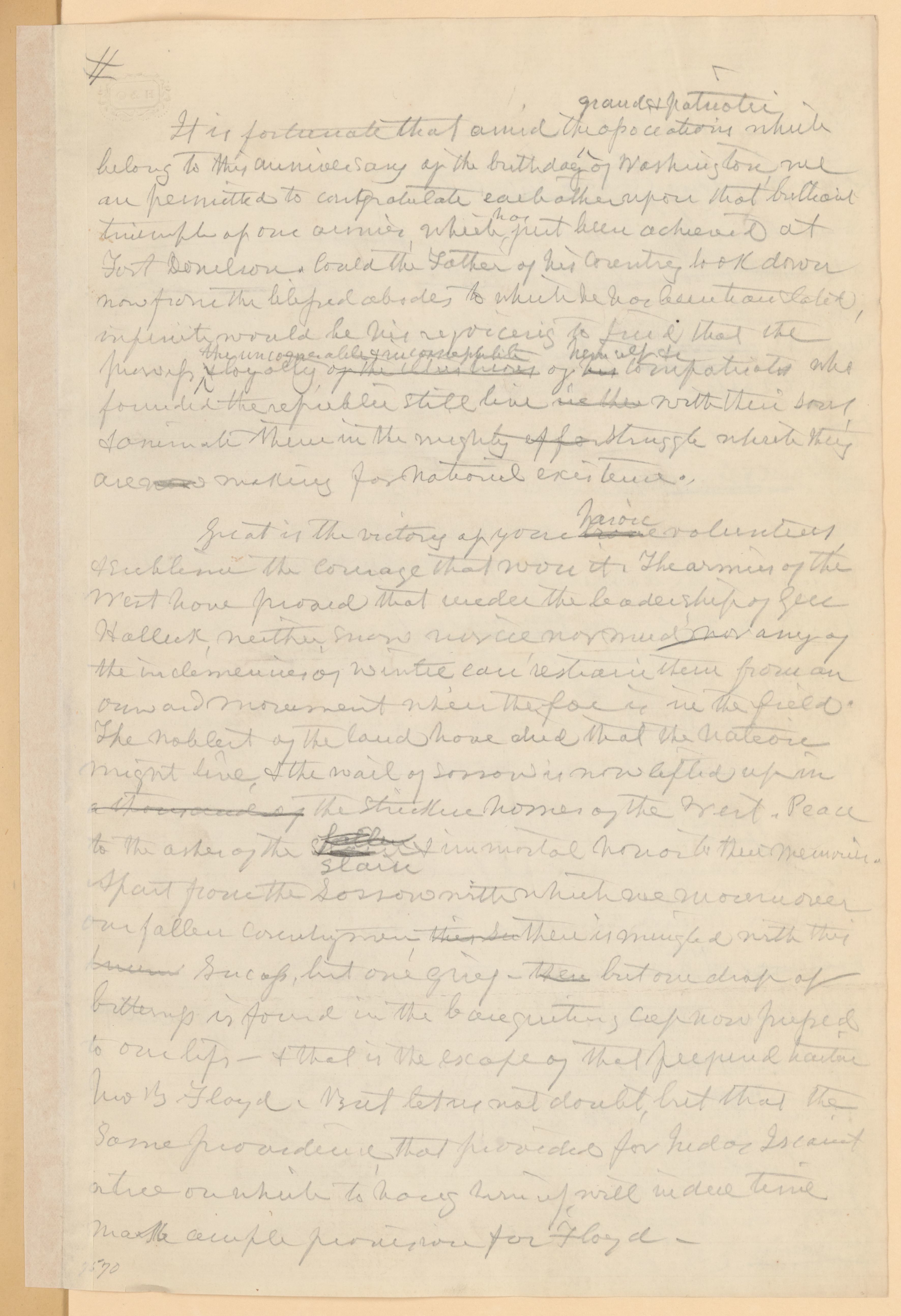 Scanned image of the current content page