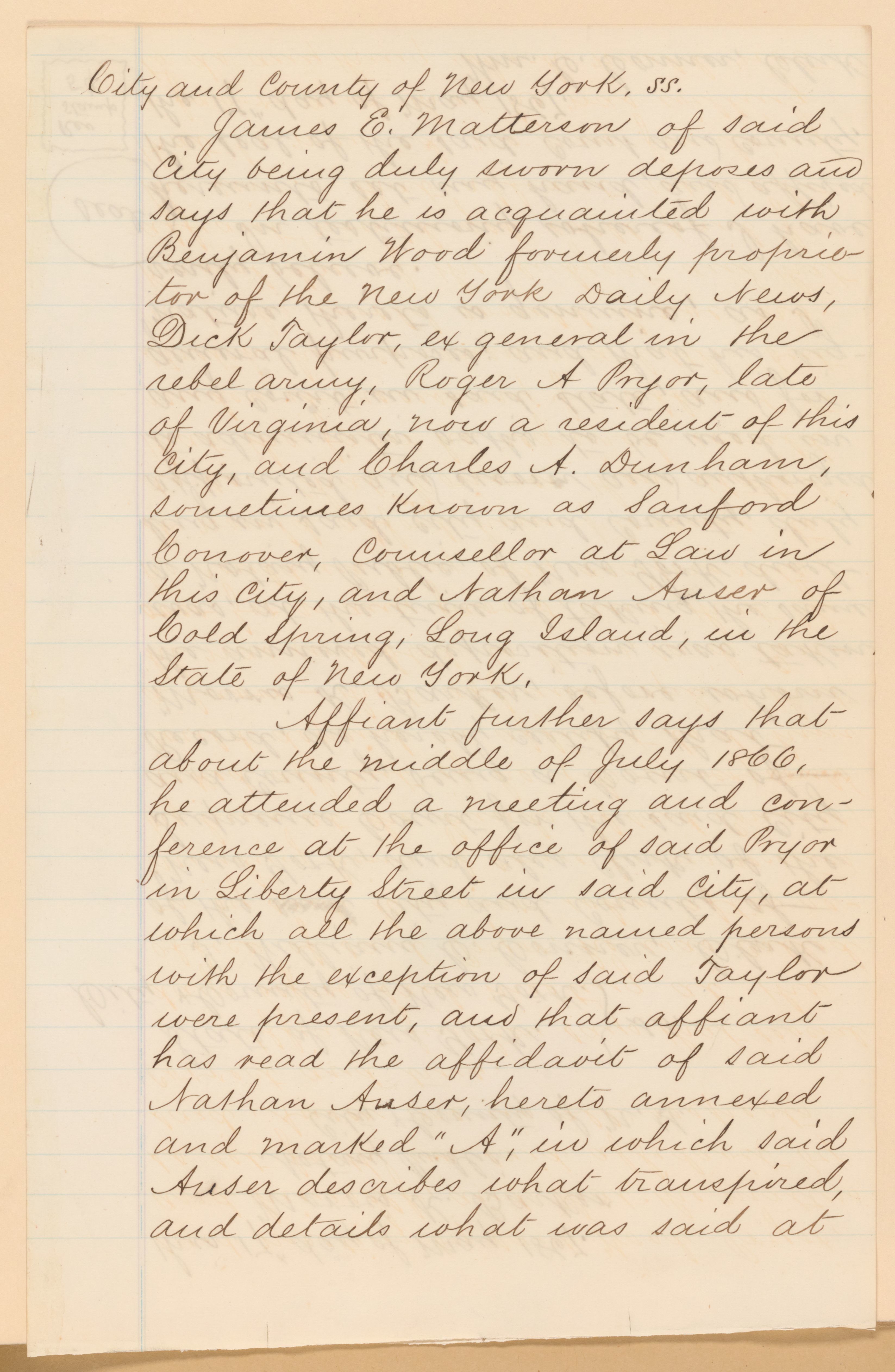 Scanned image of the current content page