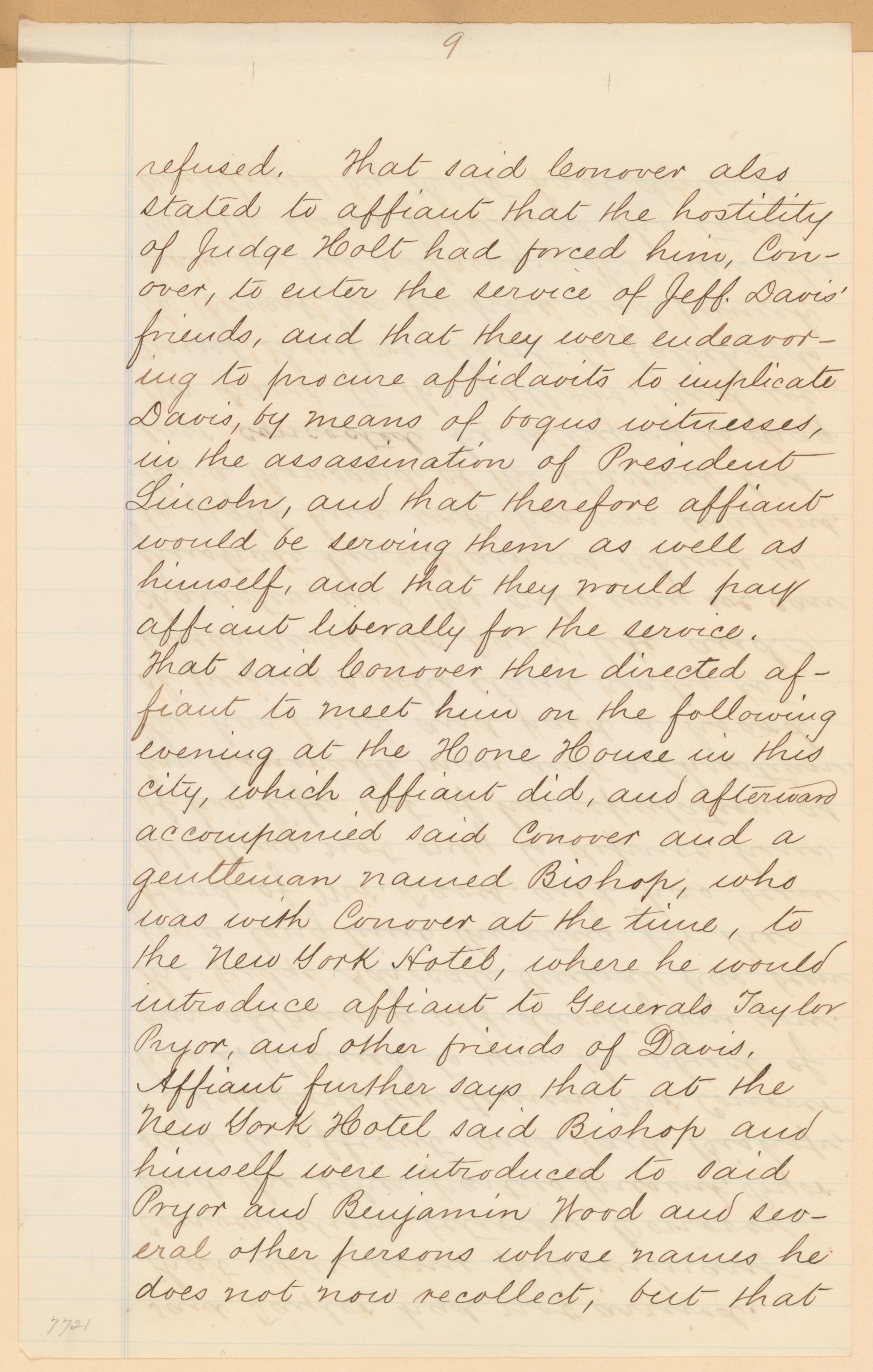Scanned image of the current content page
