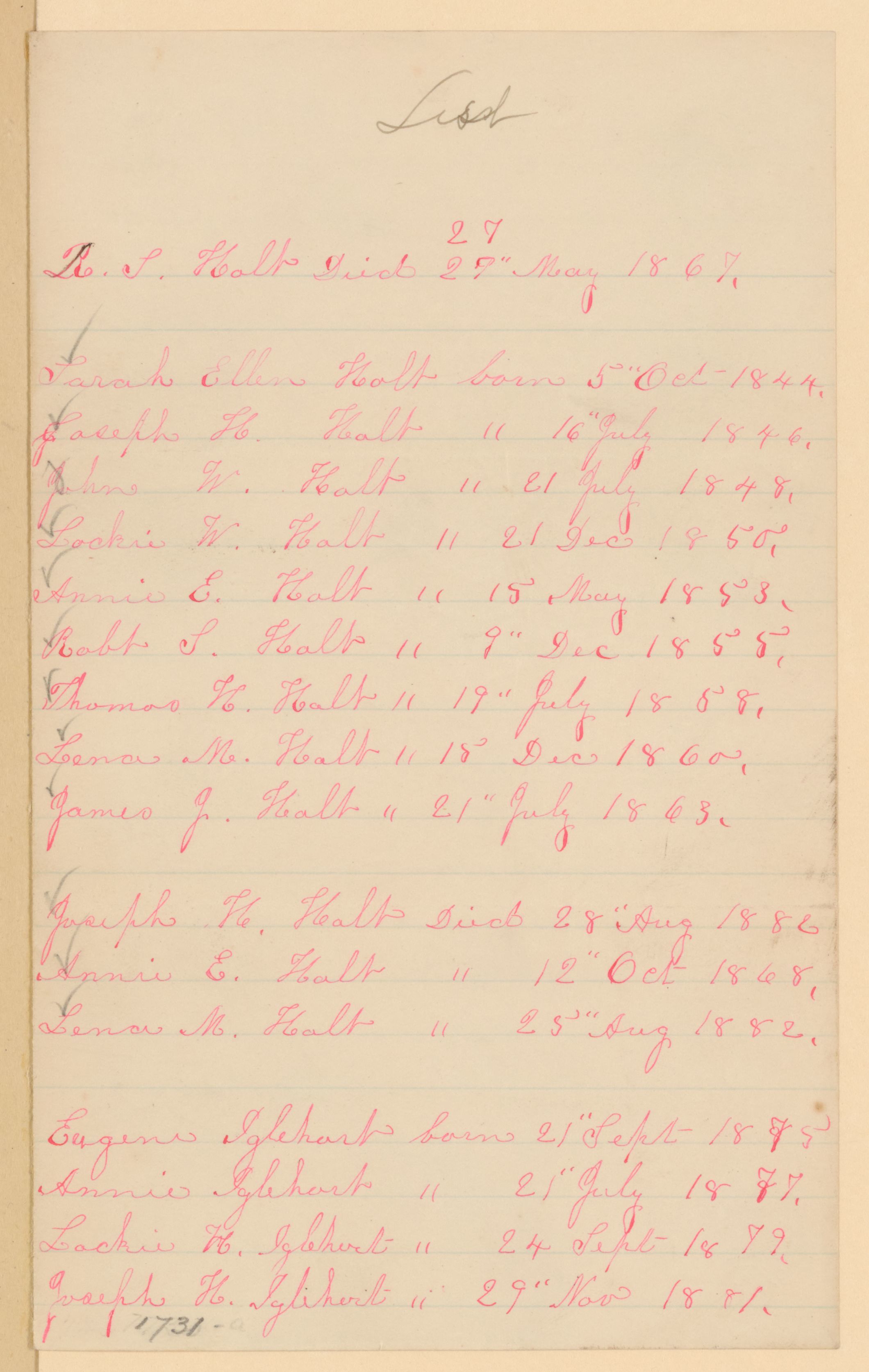 Scanned image of the current content page