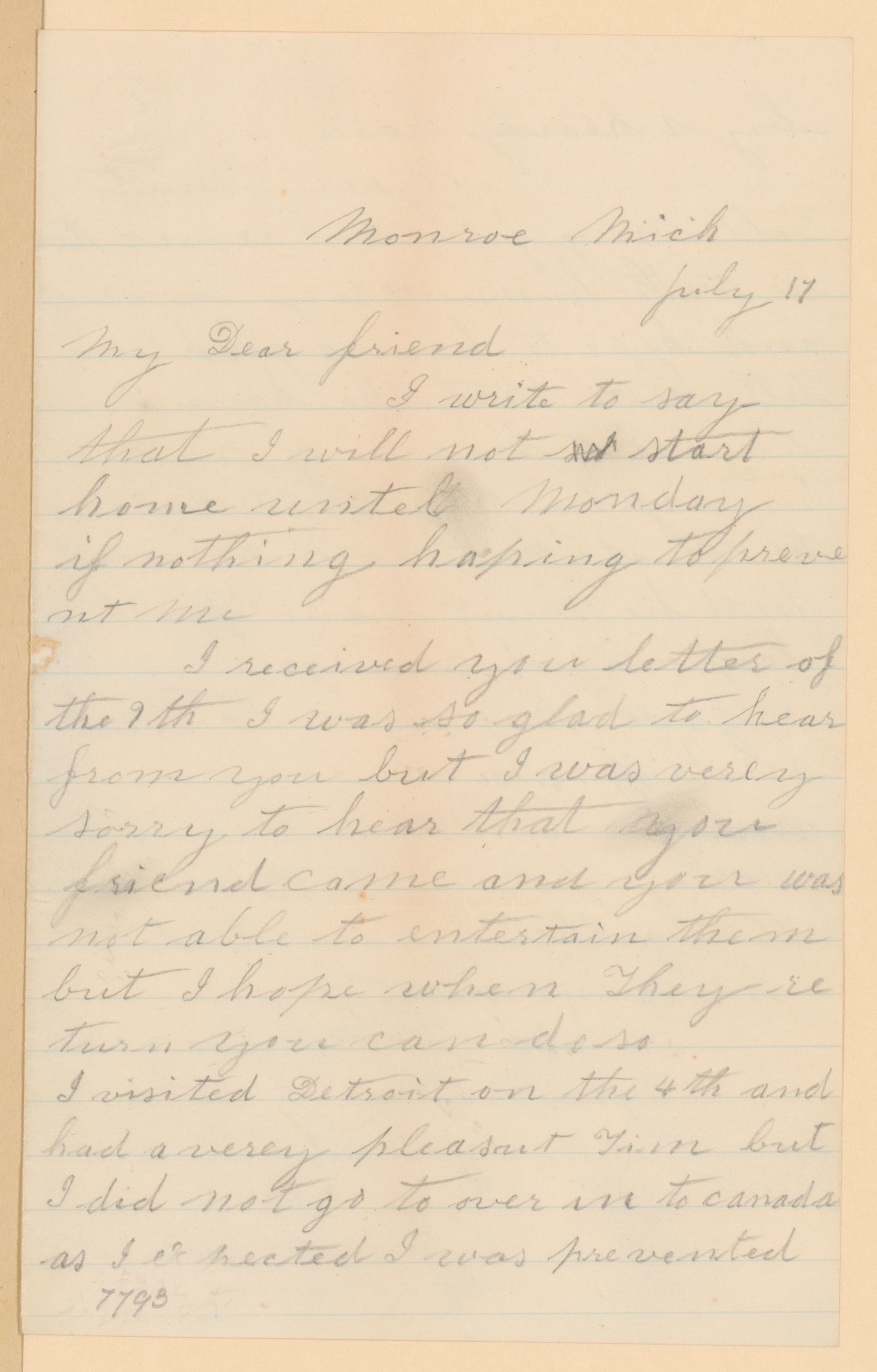 Scanned image of the current content page