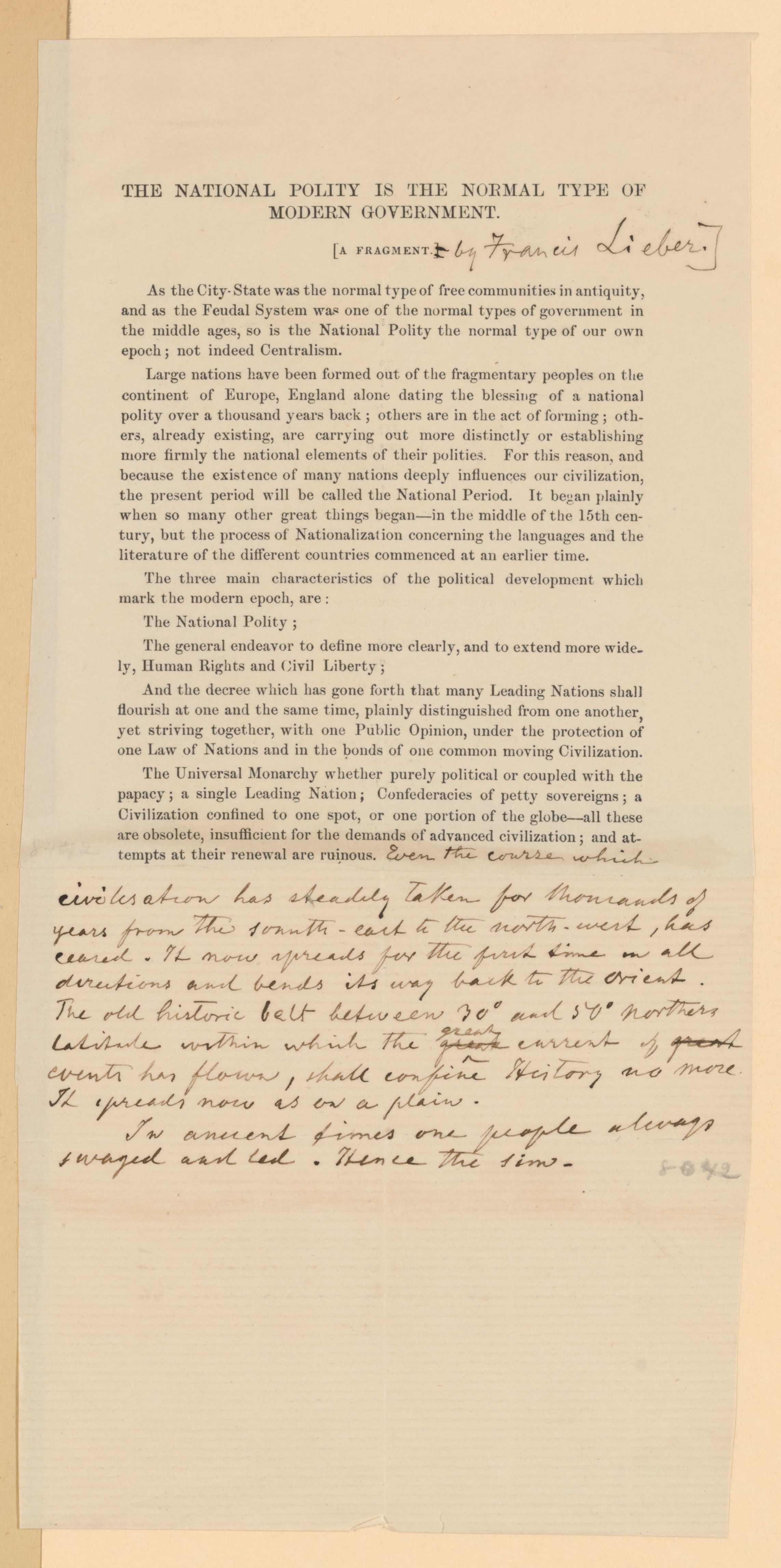 Scanned image of the current content page