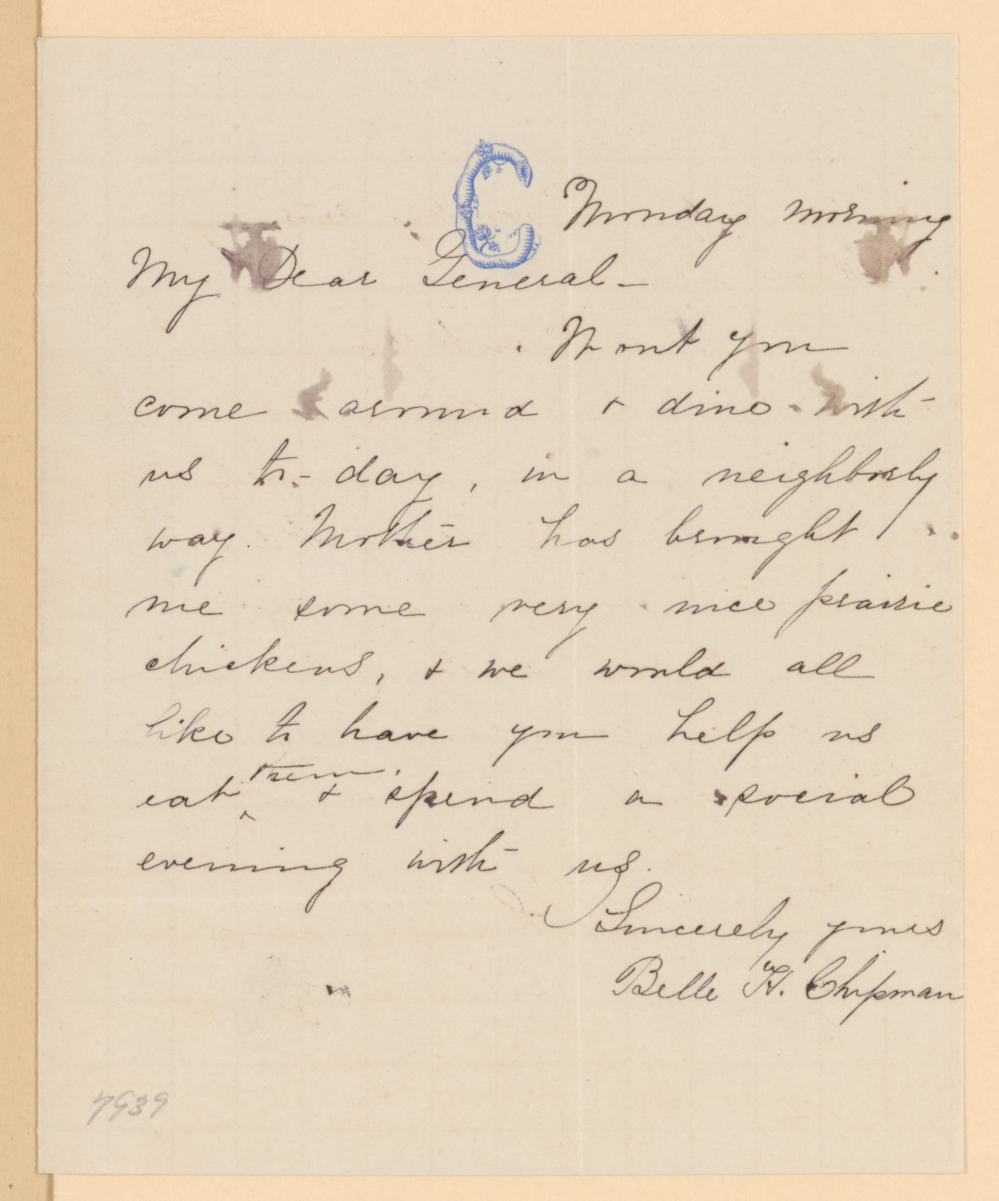 Scanned image of the current content page