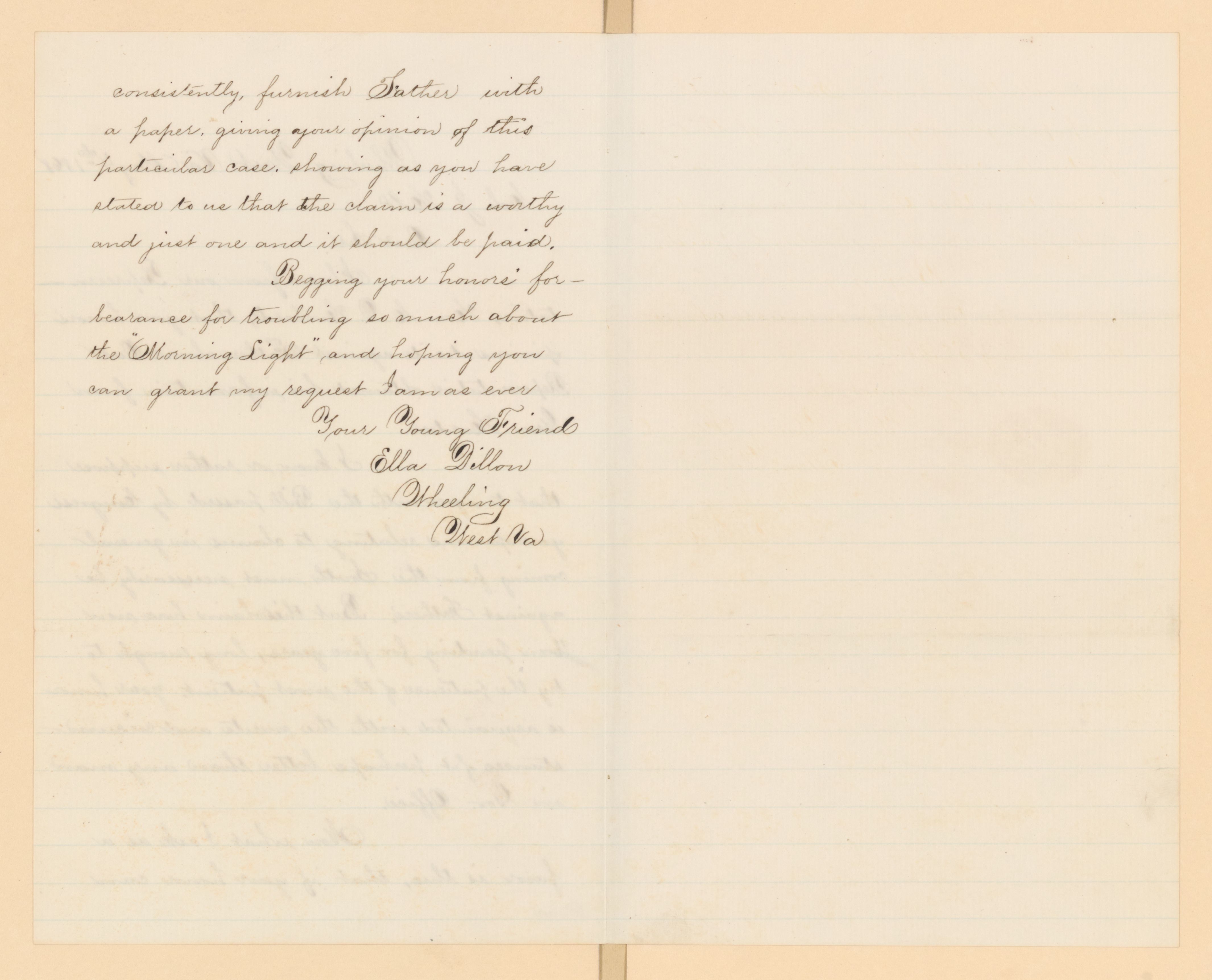 Scanned image of the current content page