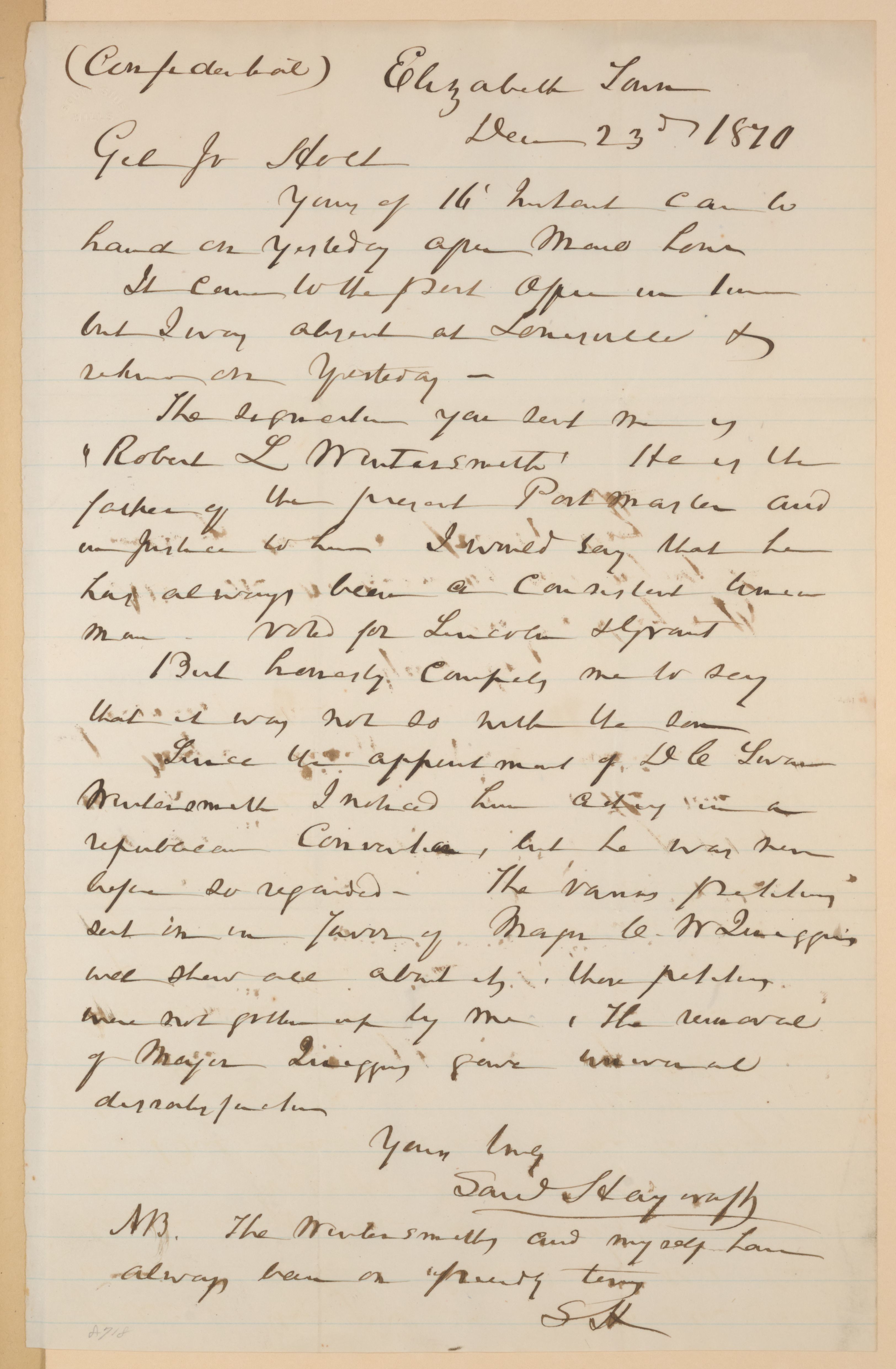 Scanned image of the current content page