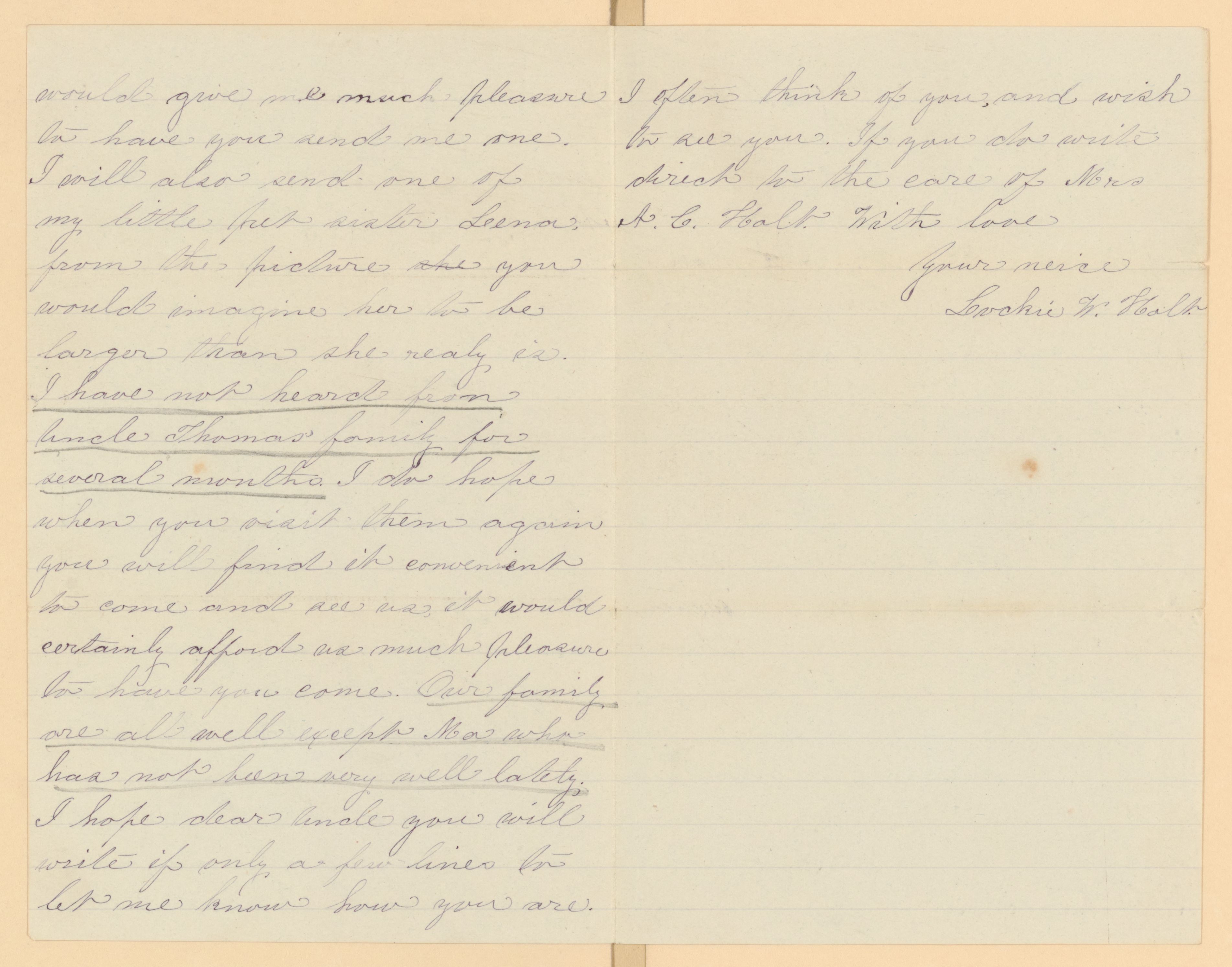 Scanned image of the current content page