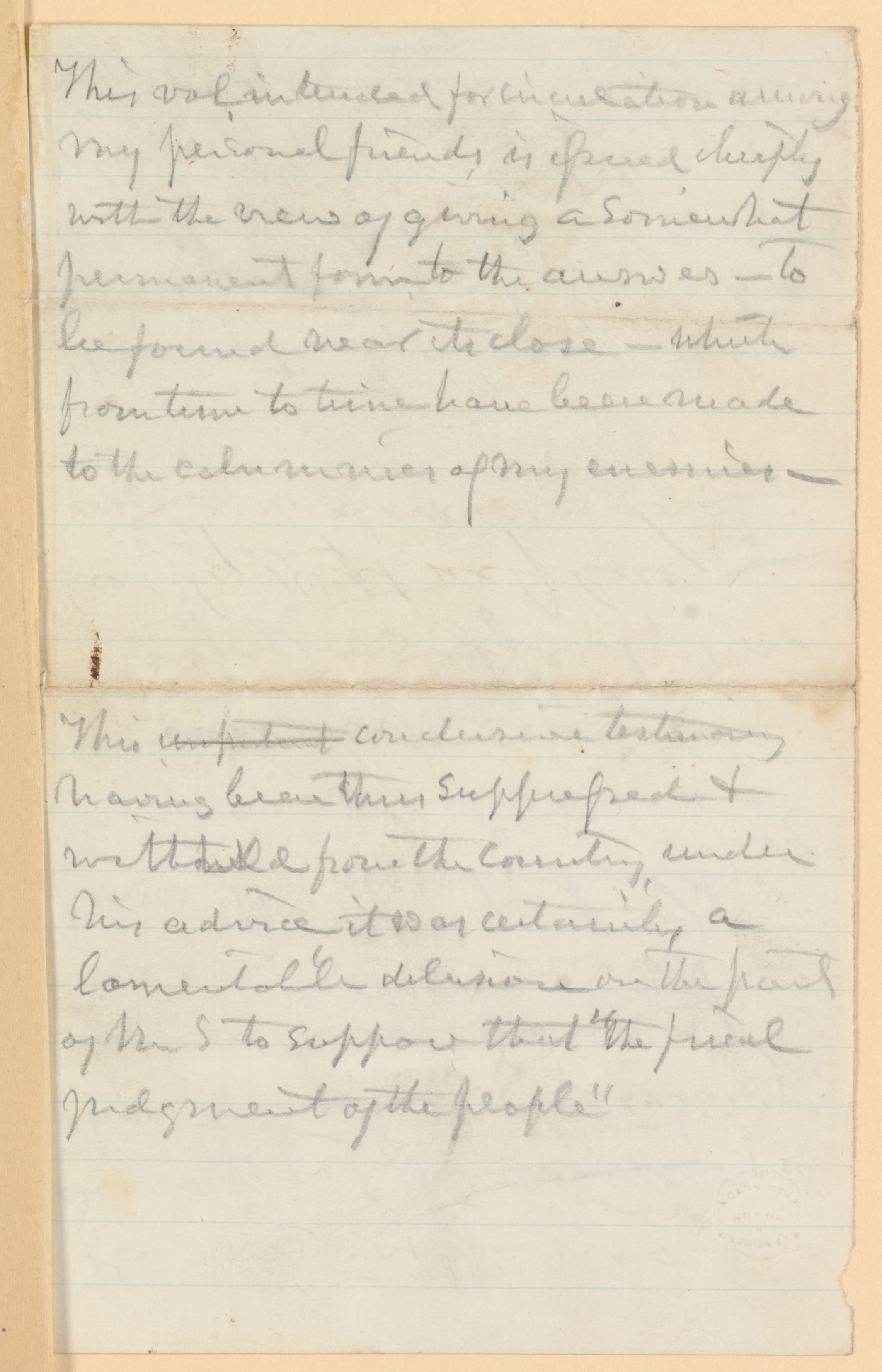 Scanned image of the current content page