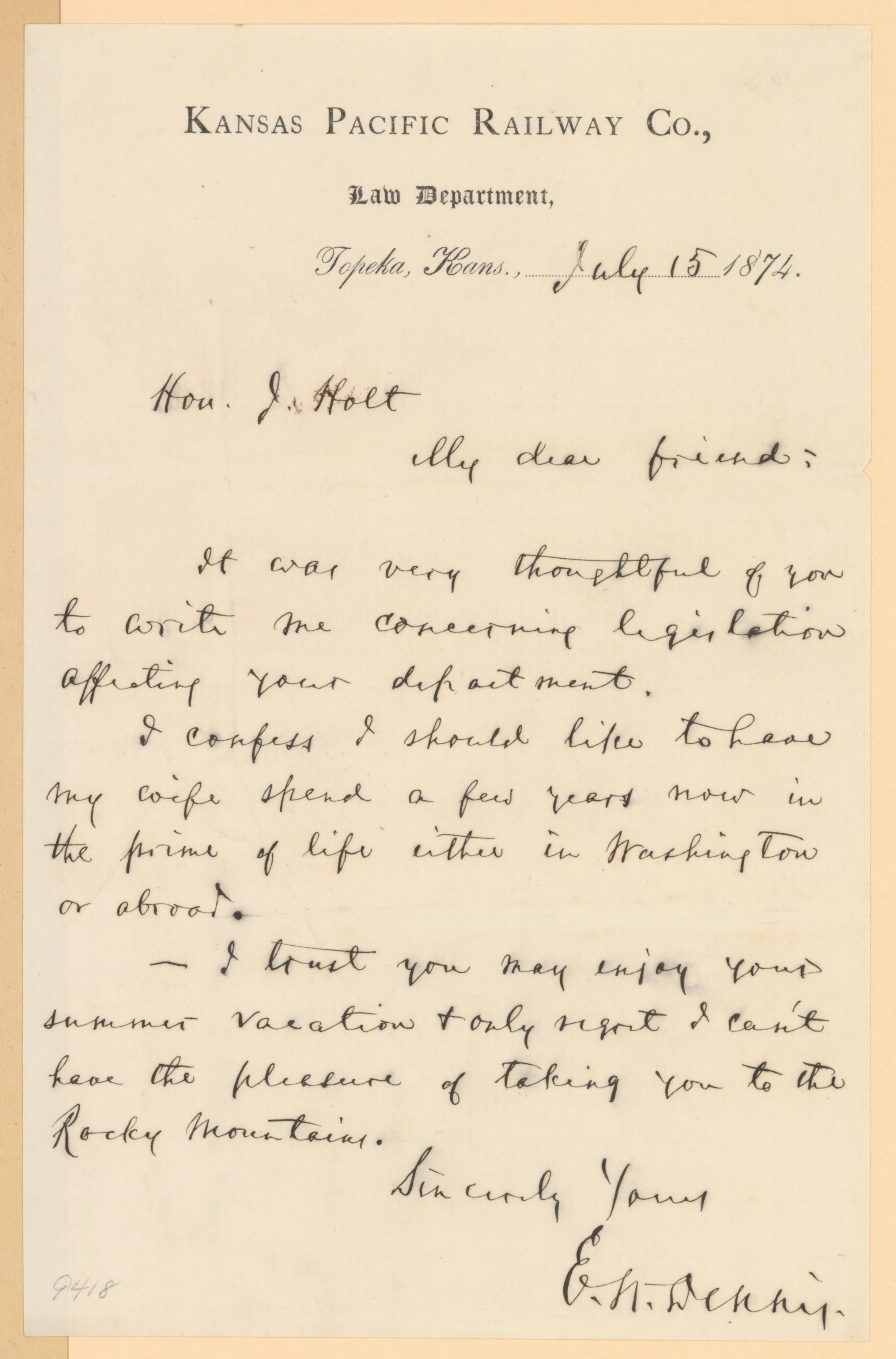 Scanned image of the current content page