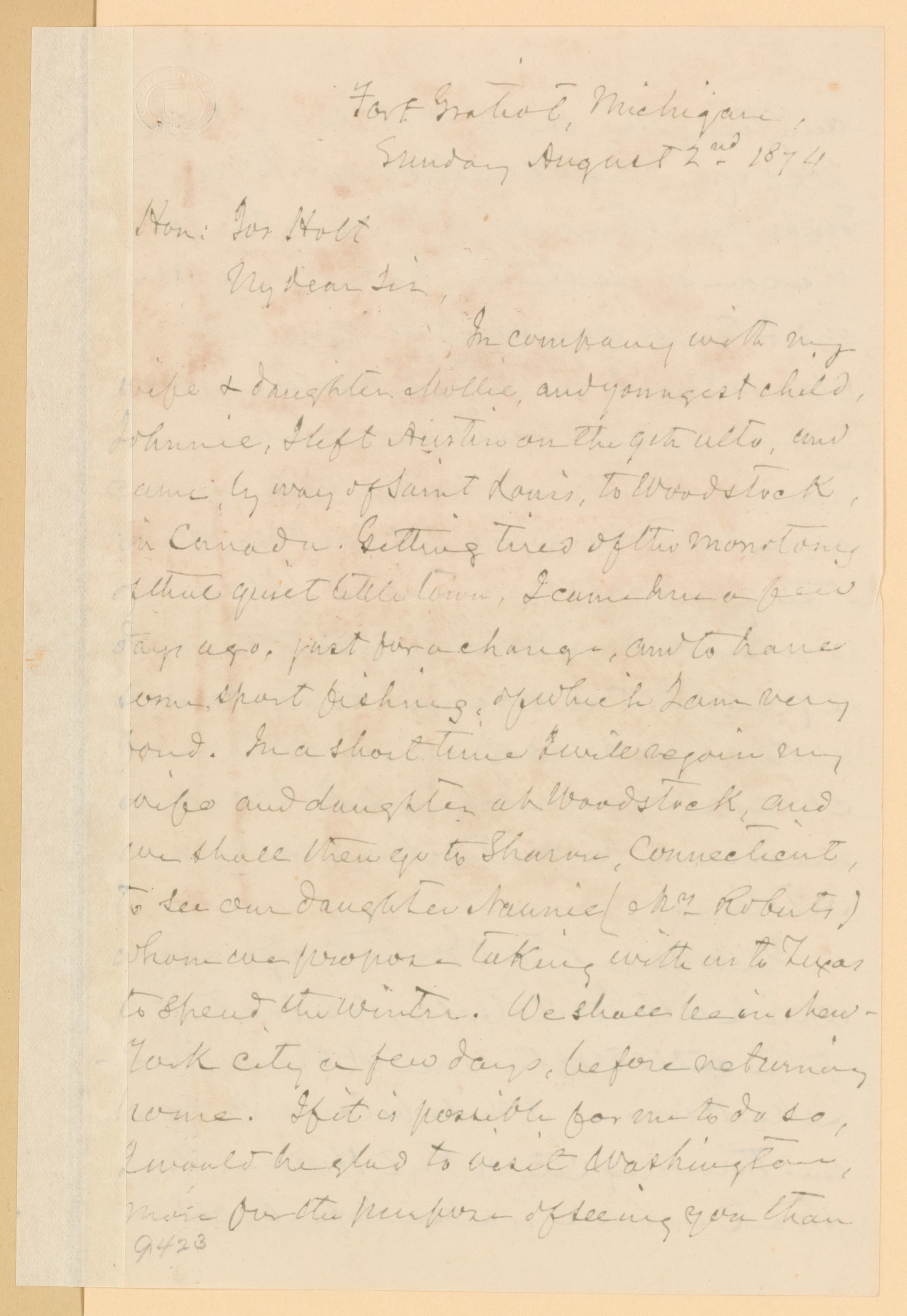 Scanned image of the current content page