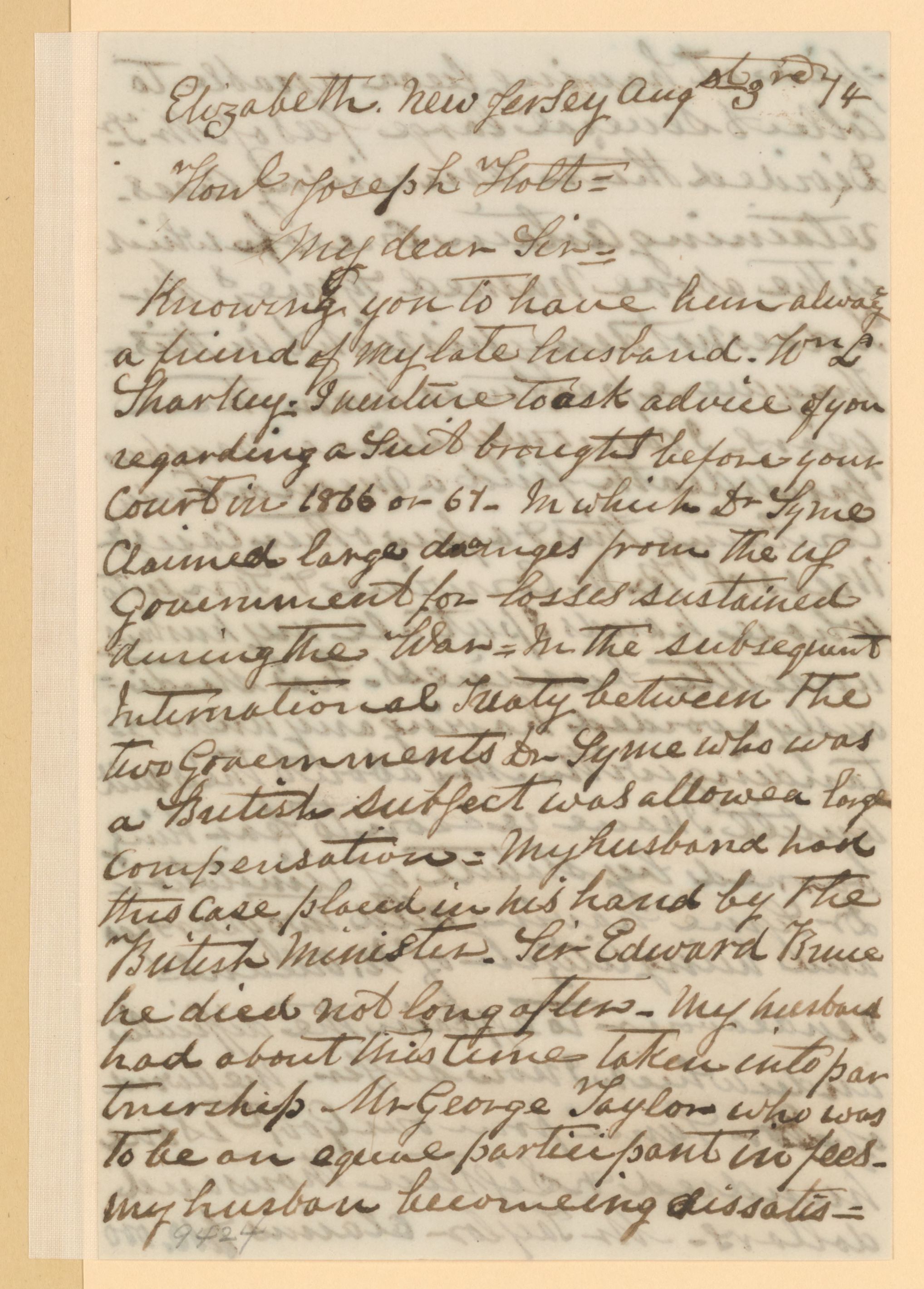 Scanned image of the current content page