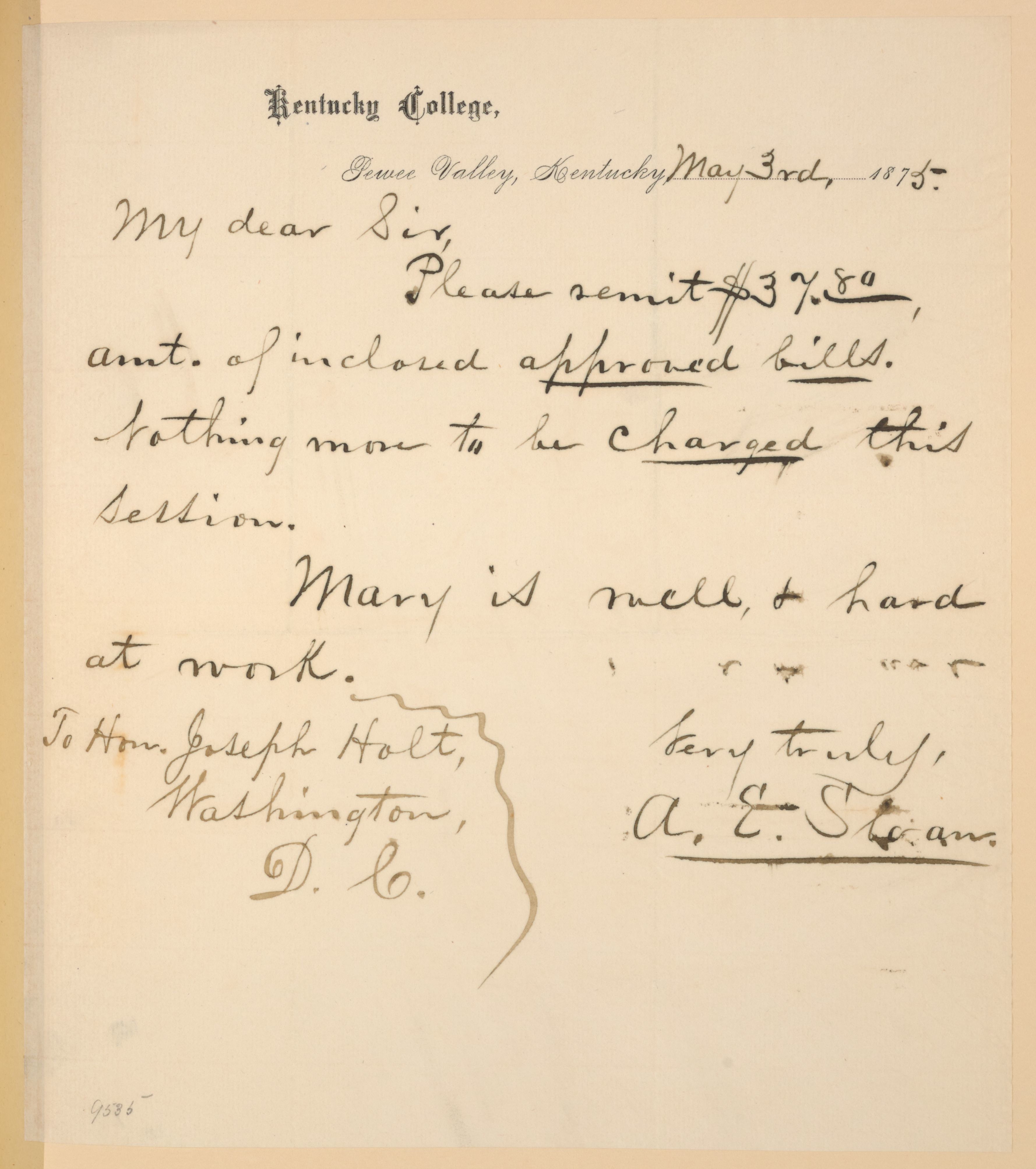 Scanned image of the current content page