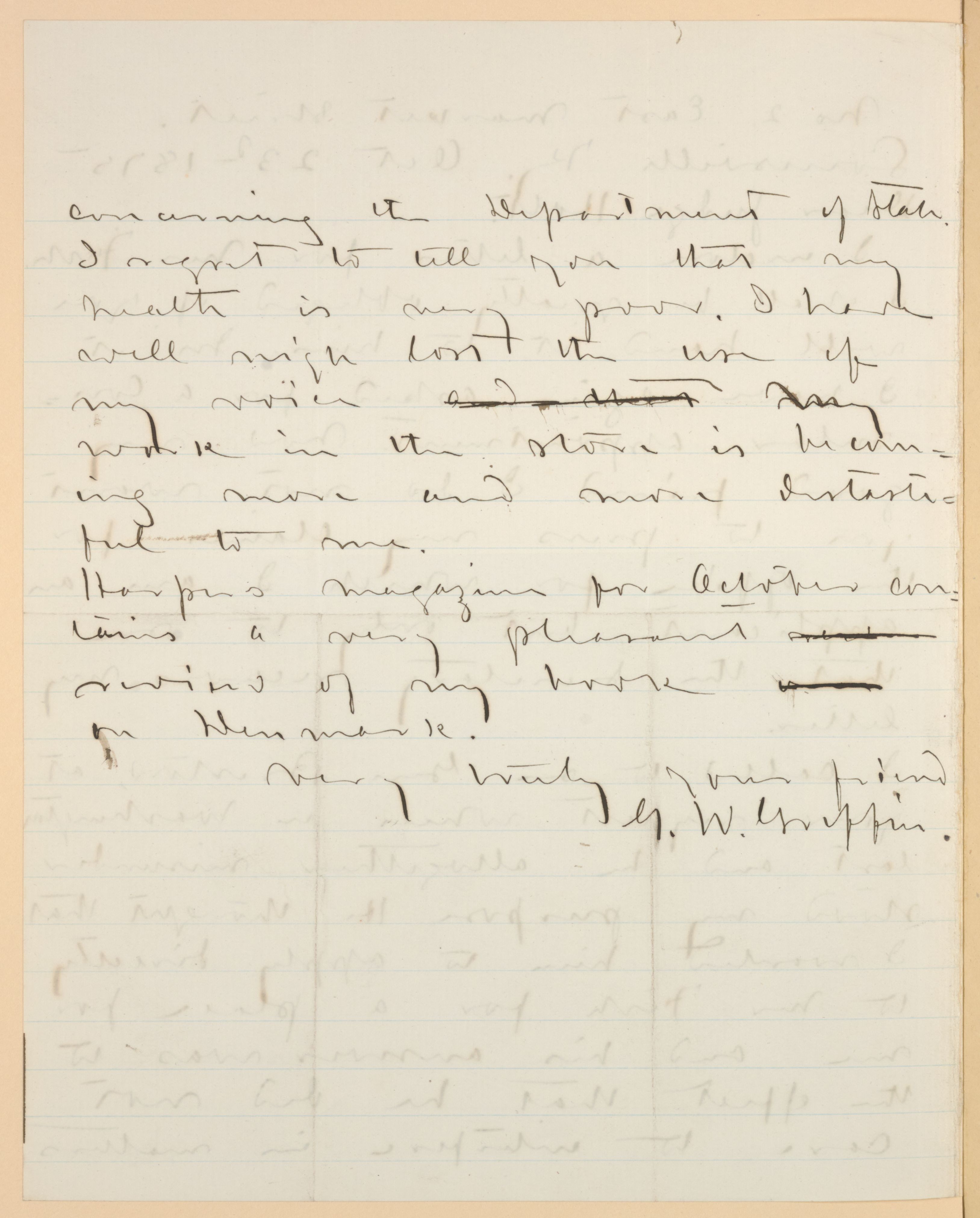 Scanned image of the current content page