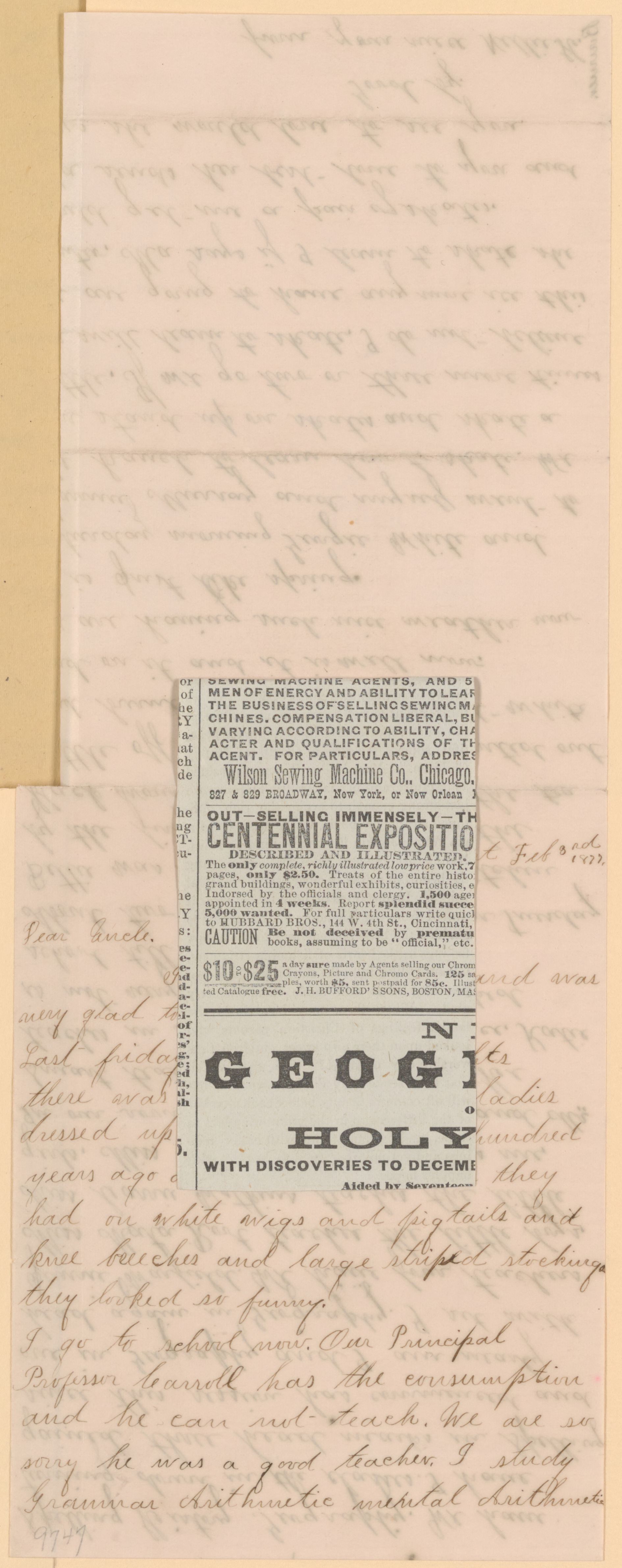 Scanned image of the current content page