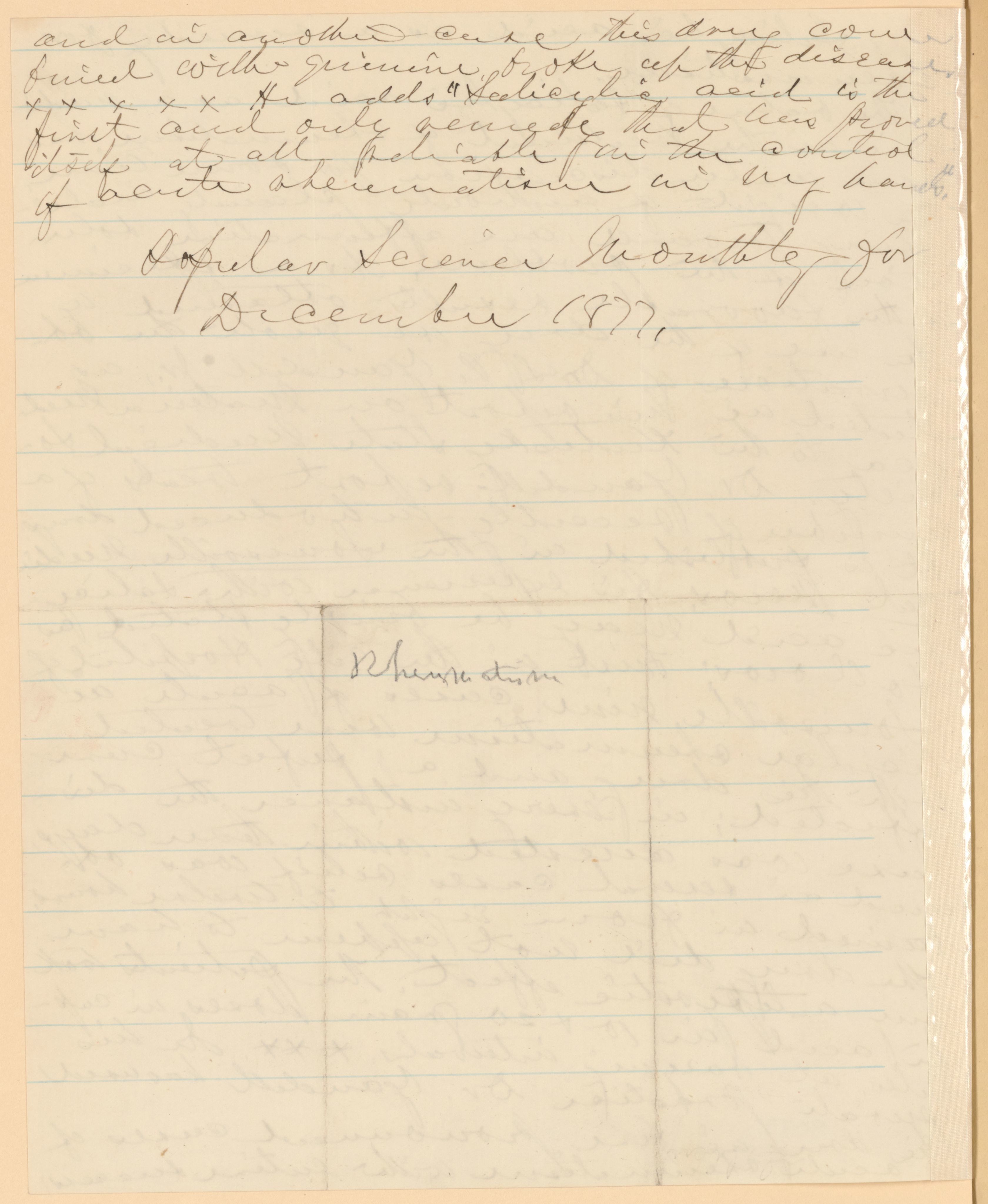 Scanned image of the current content page