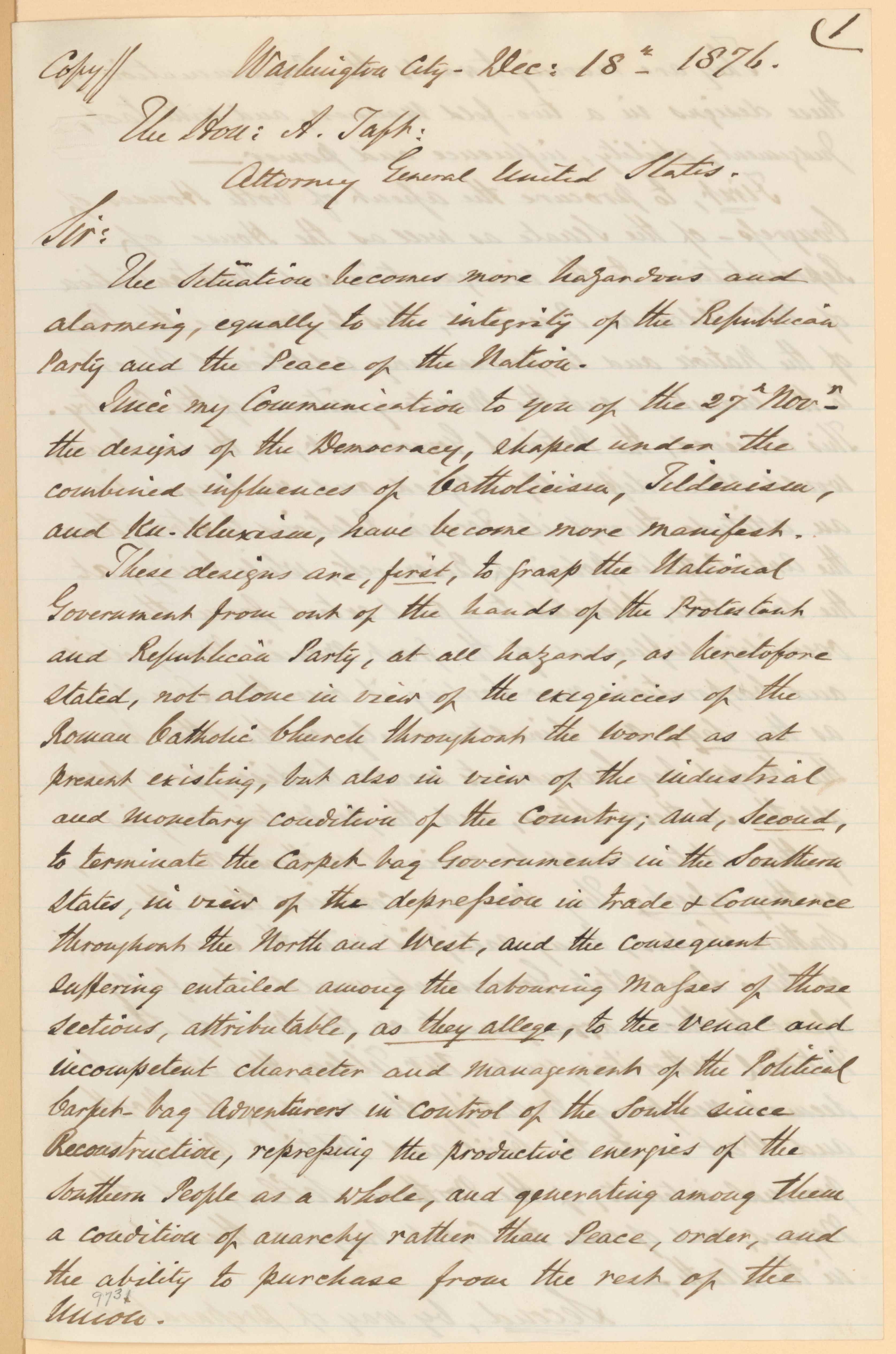 Scanned image of the current content page