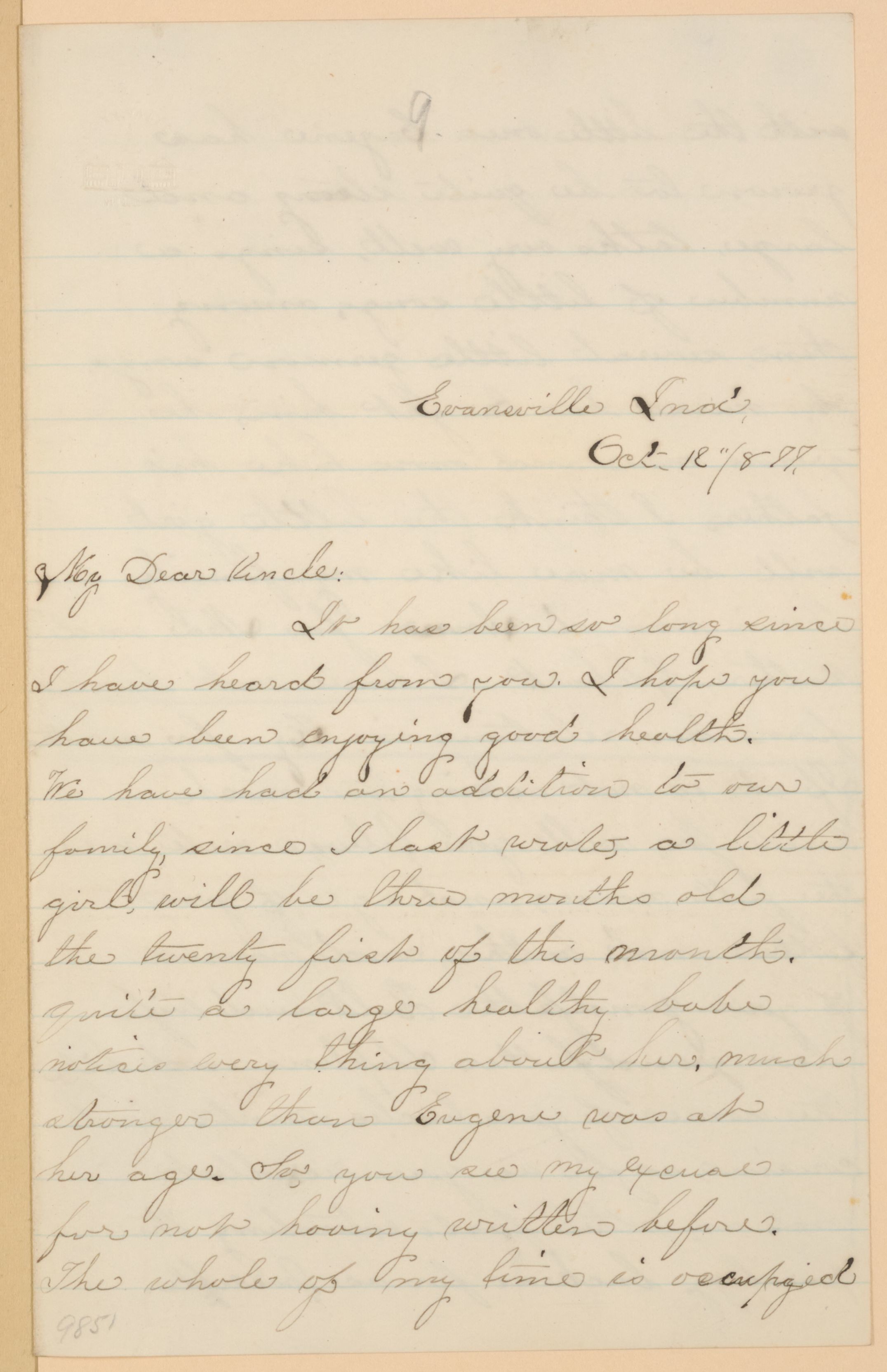 Scanned image of the current content page