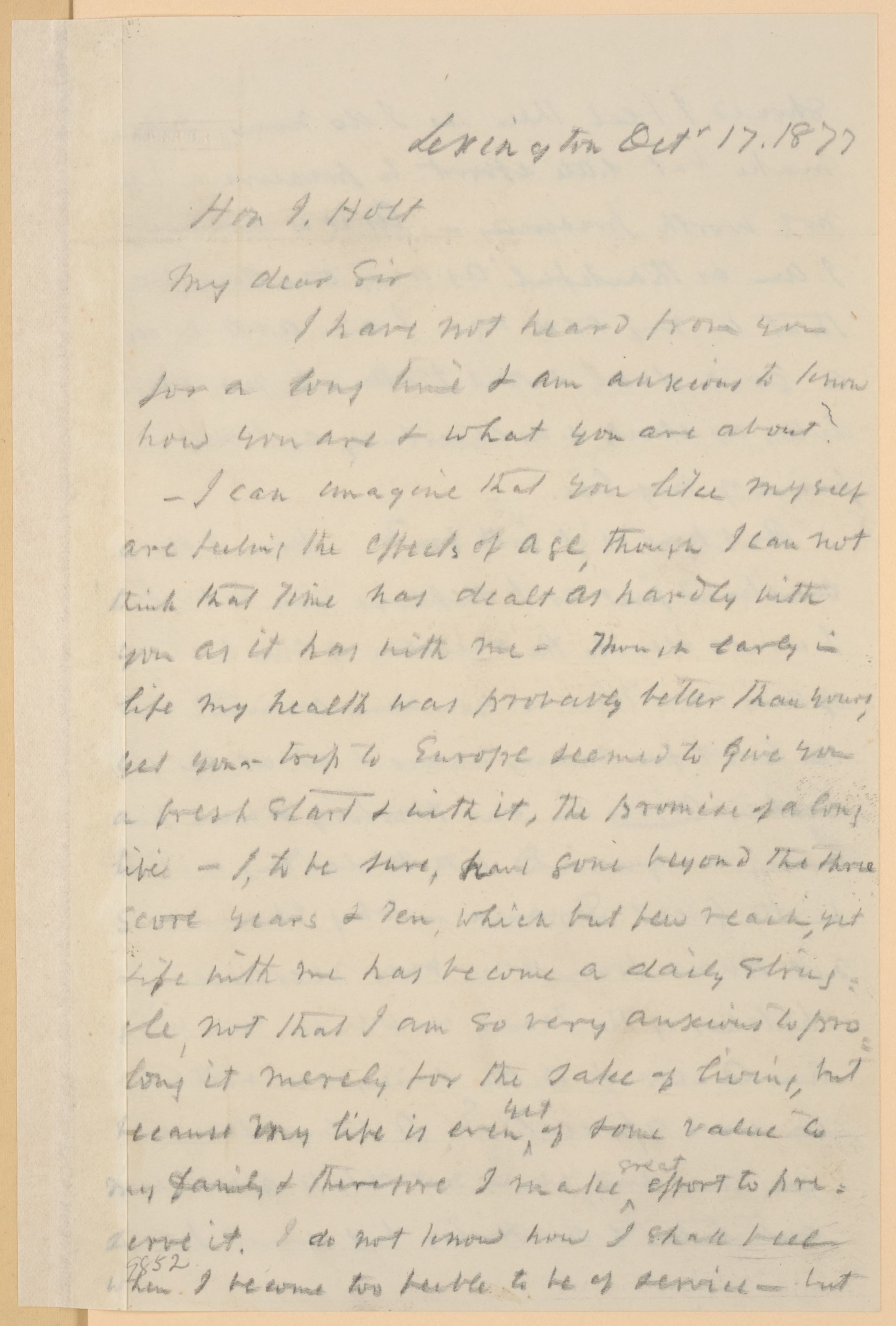 Scanned image of the current content page