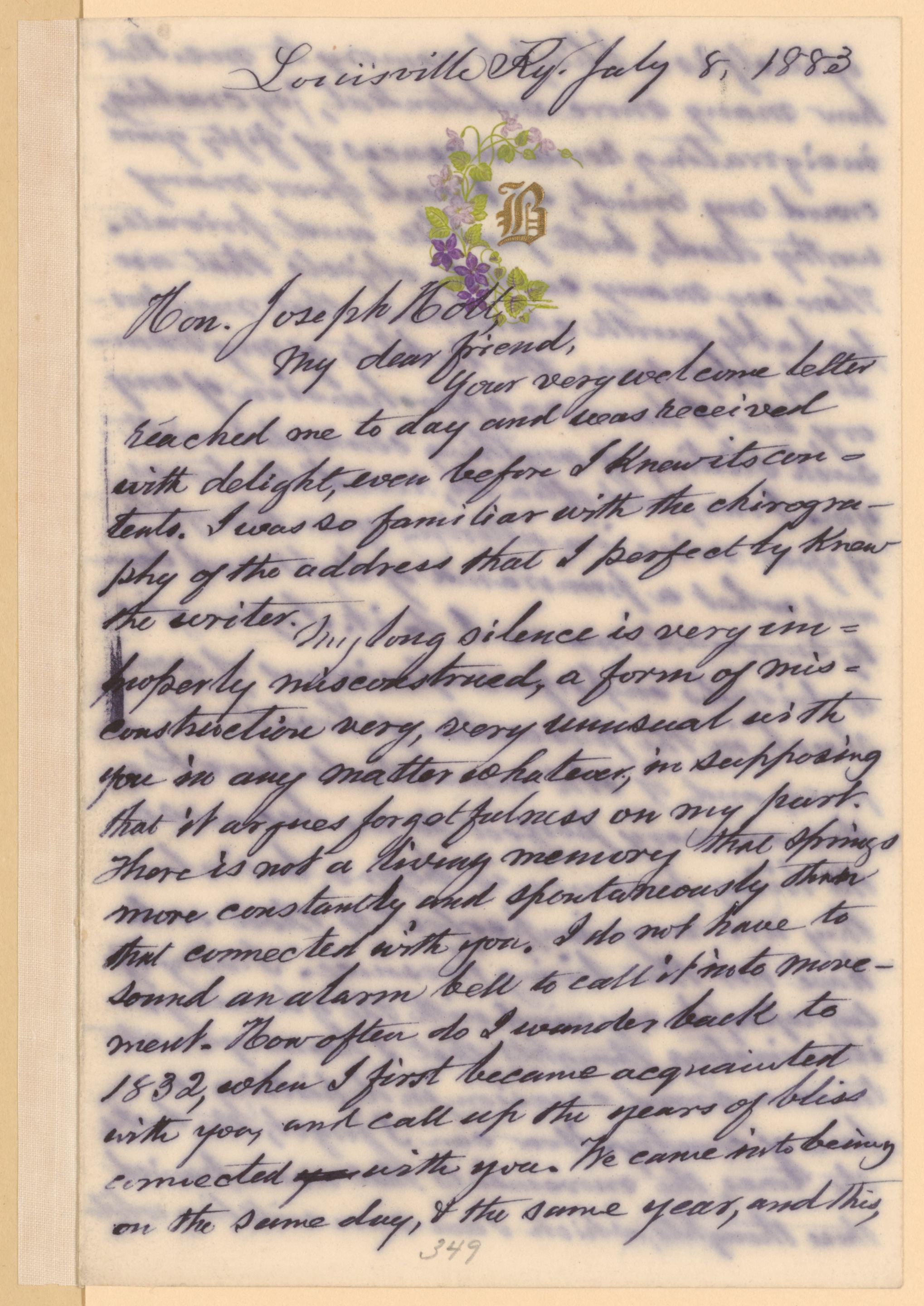 Scanned image of the current content page