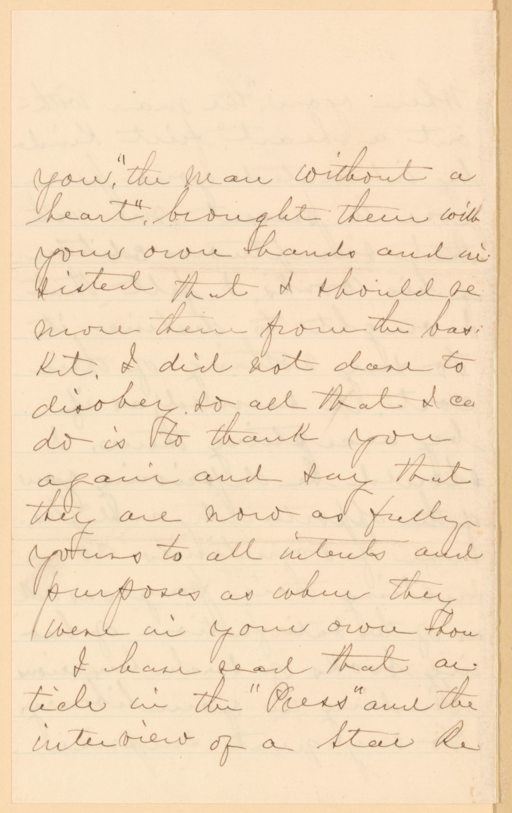 Scanned image of the current content page