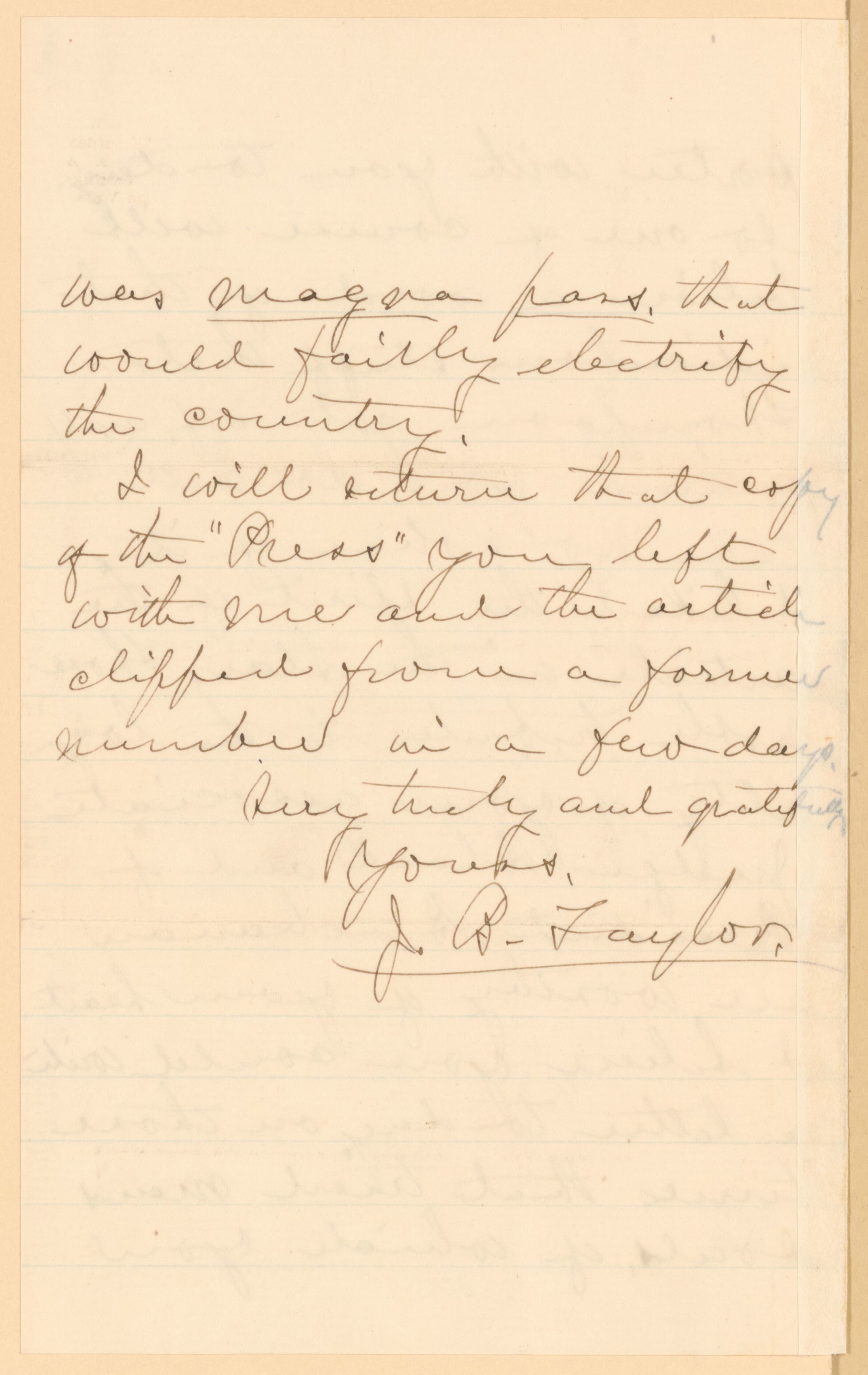 Scanned image of the current content page