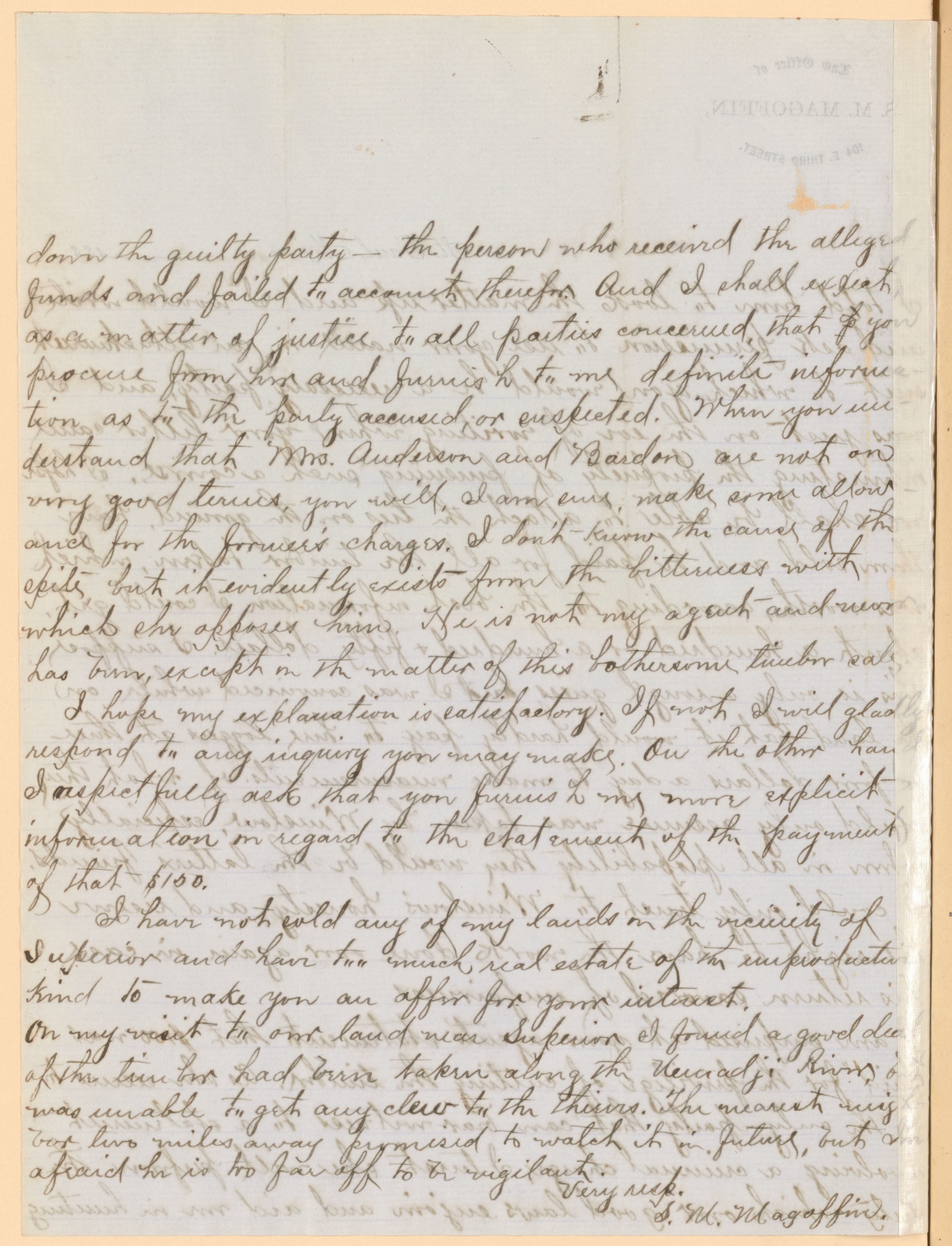 Scanned image of the current content page