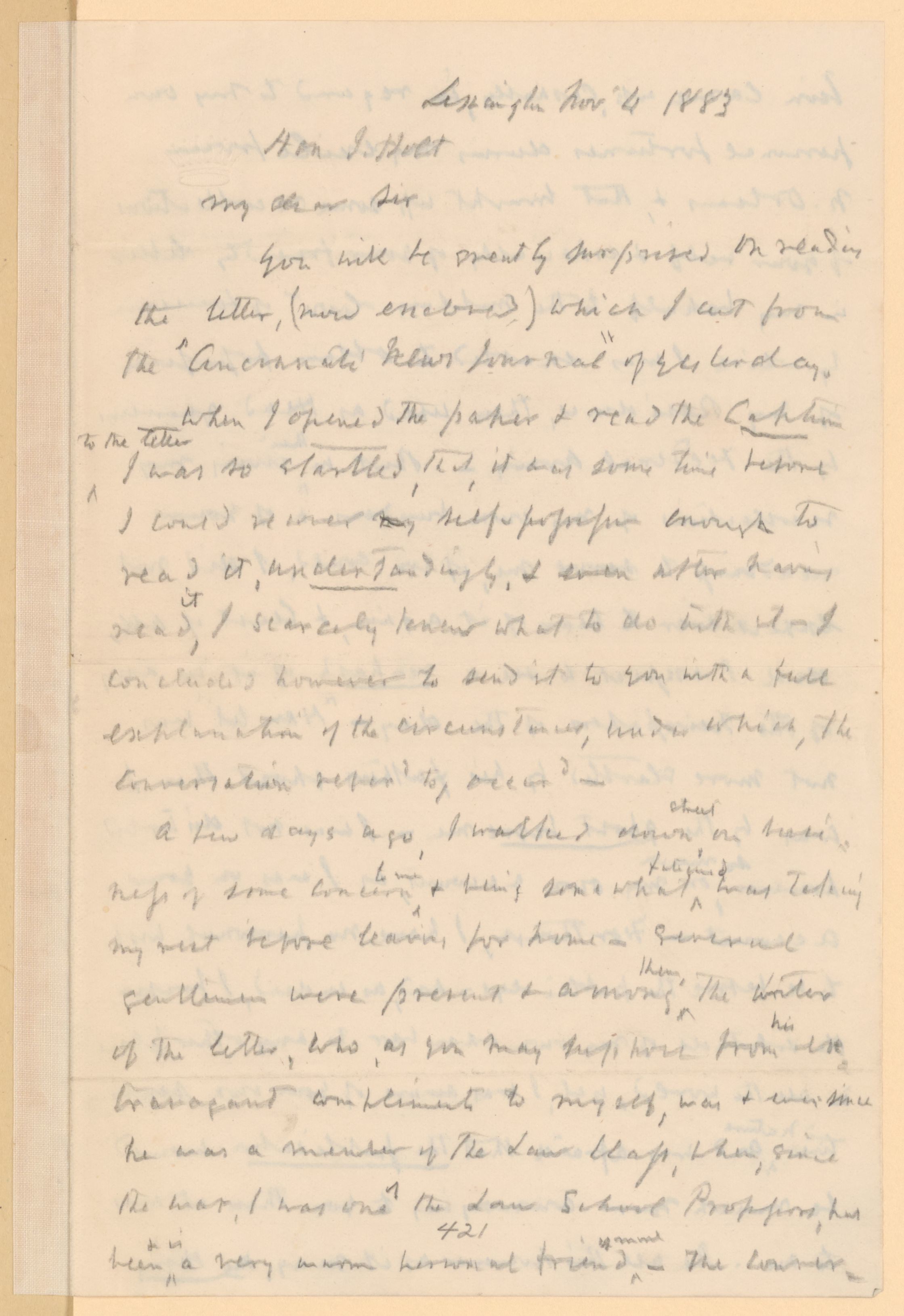 Scanned image of the current content page