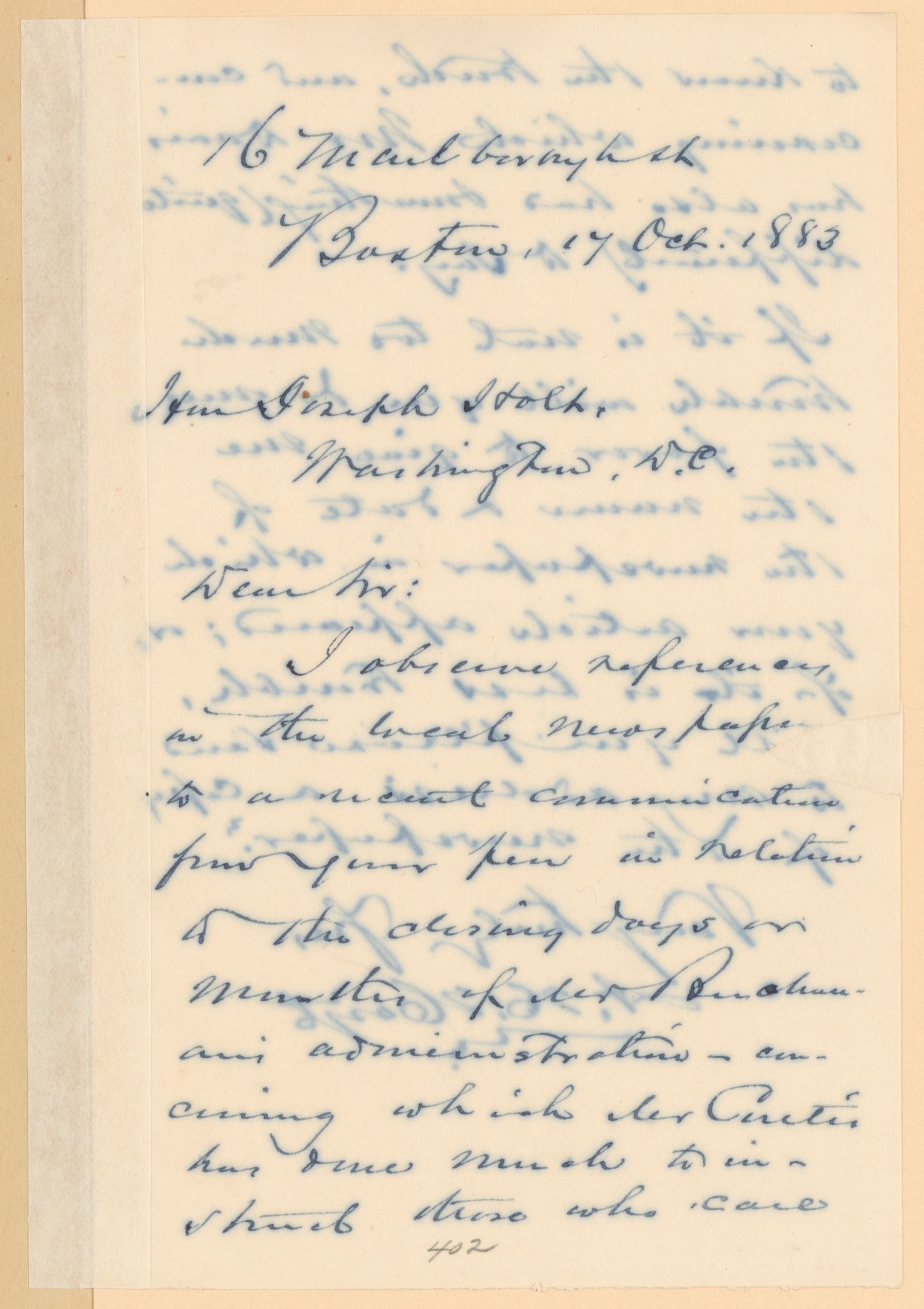 Scanned image of the current content page