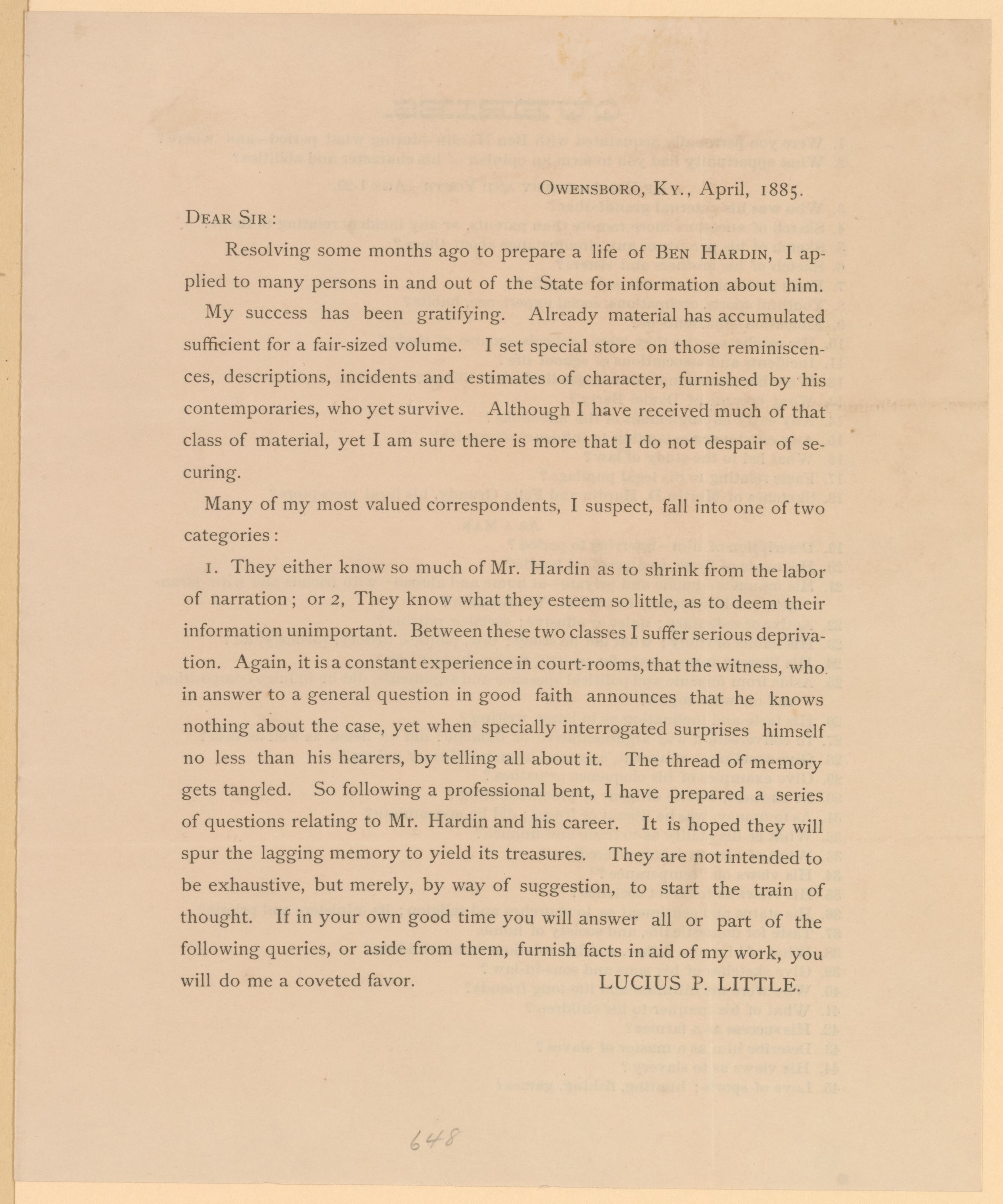 Scanned image of the current content page