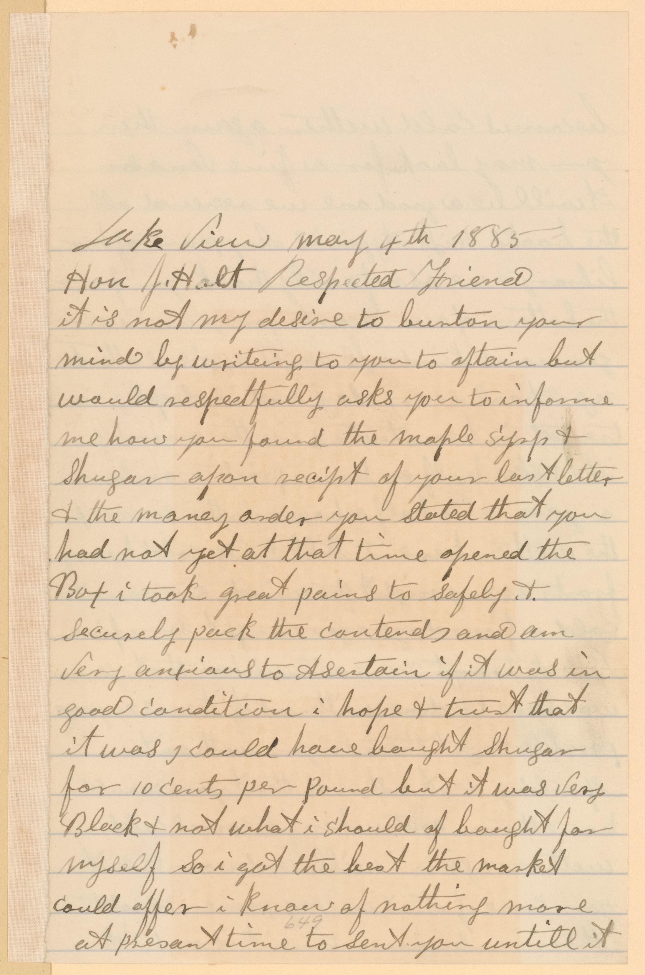 Scanned image of the current content page