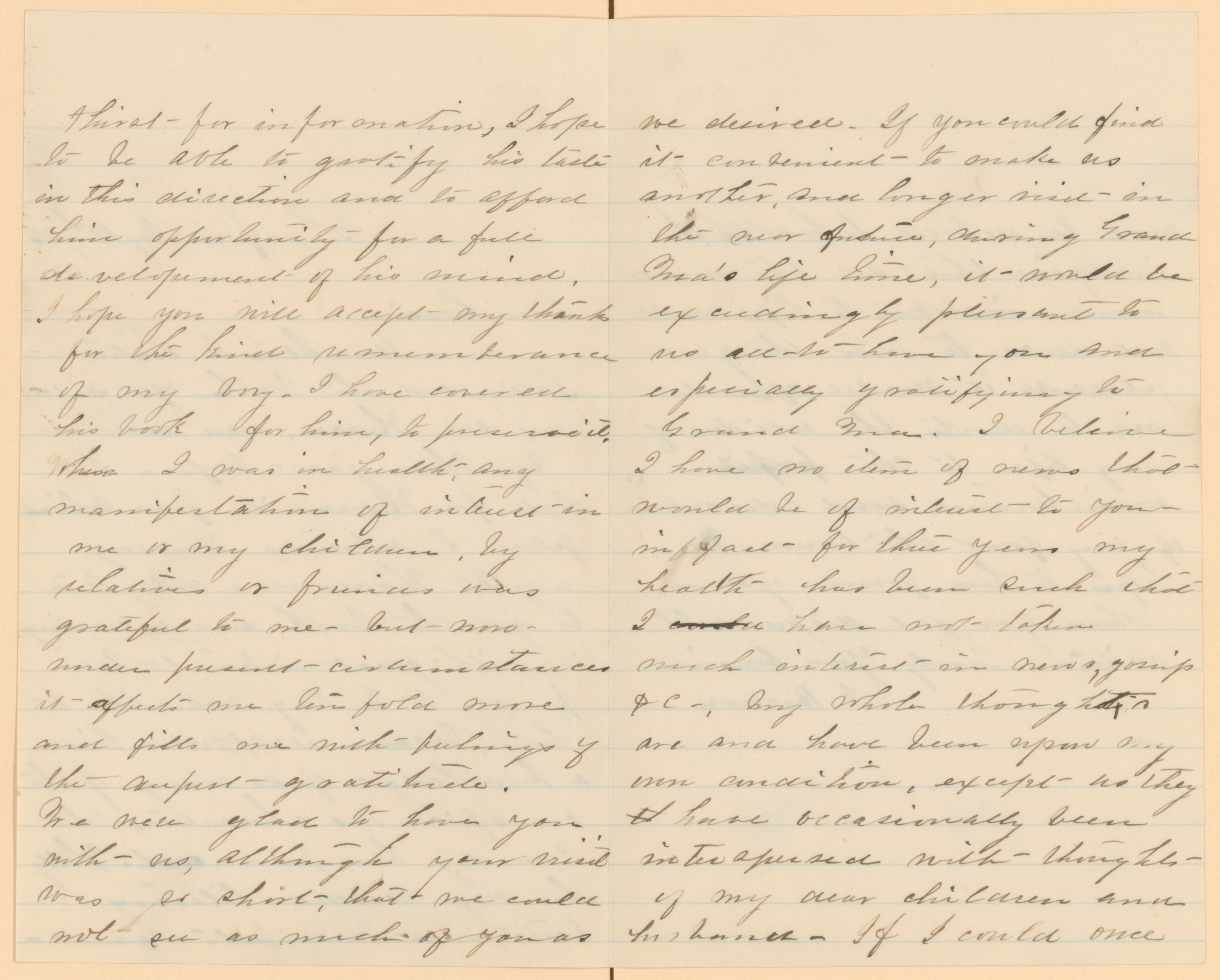 Scanned image of the current content page